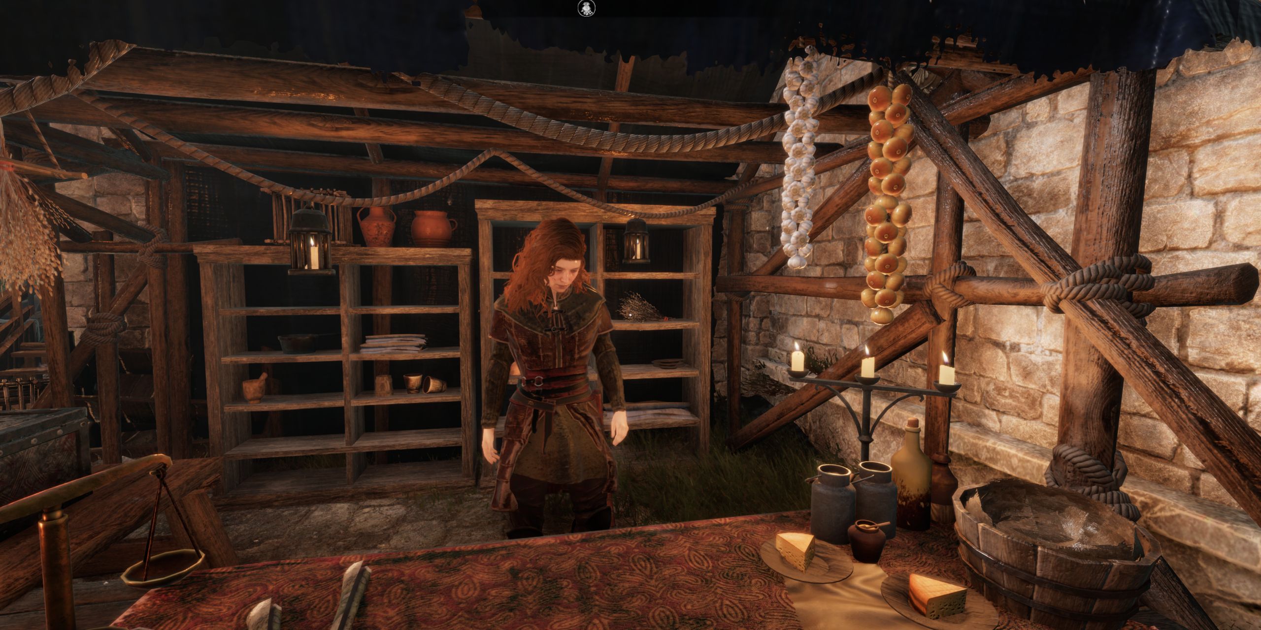 Orlaith the vendor in Tainted Grail: The Fall Of Avalon.
