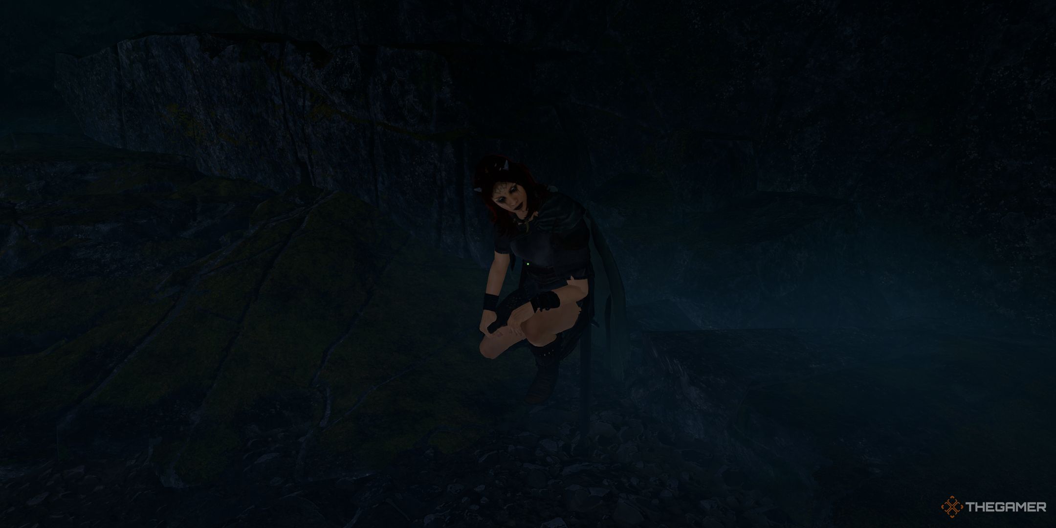 Talking to Sirja at the beginning of the Tainted Grail The Fall of Avalon.