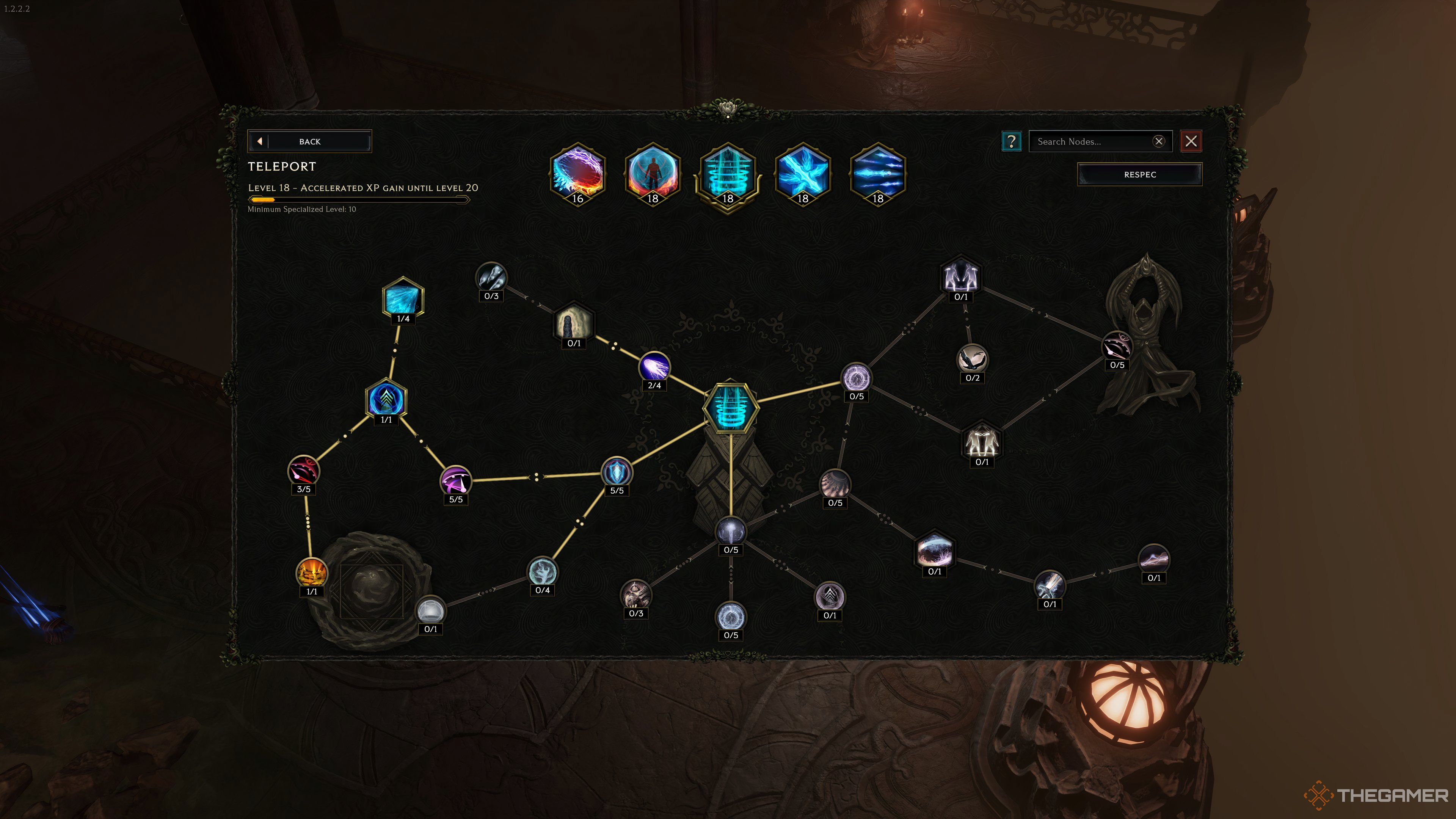 Teleport Skill Tree in Last Epoch.