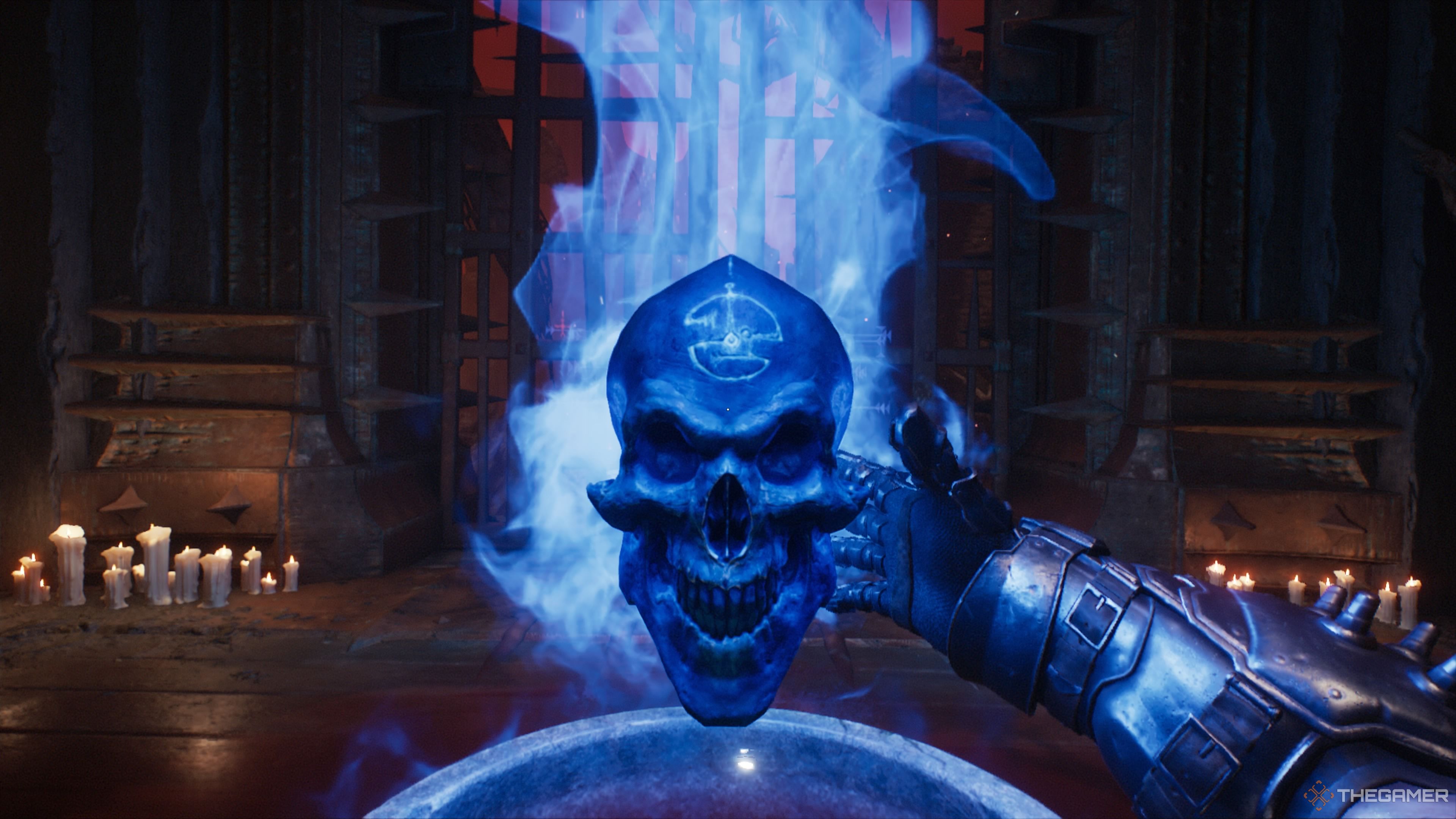 The Blue Skull in The Reckoning chapter of Doom The Dark Ages.