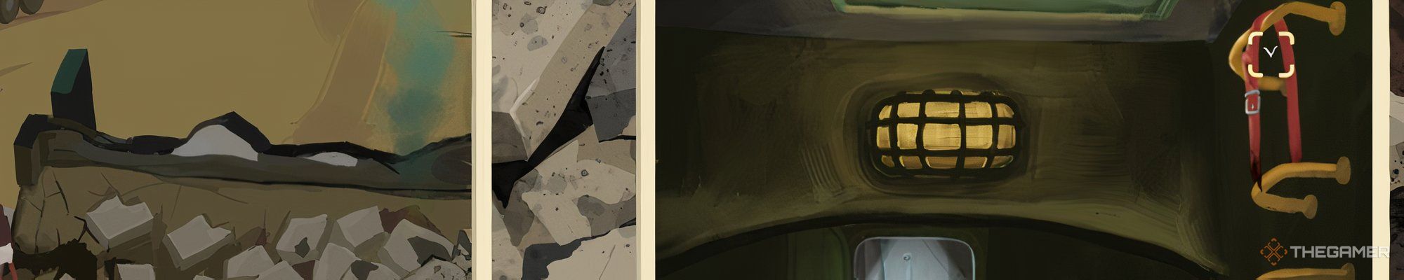 The bunker locked by a belt in The Rise of the Golden Idol.