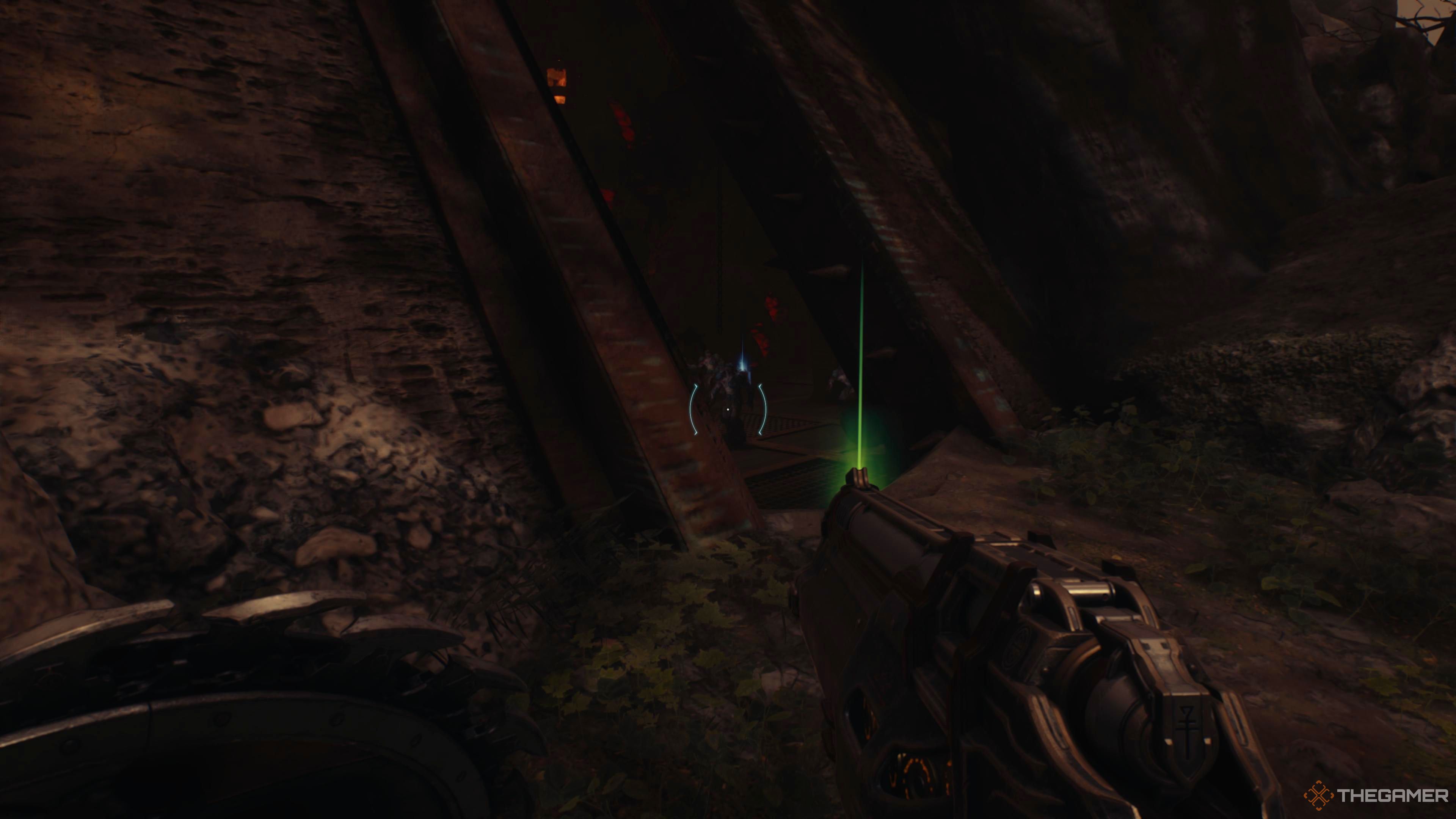 The chokepoint in the central Hell Carrier in Doom The Dark Ages.