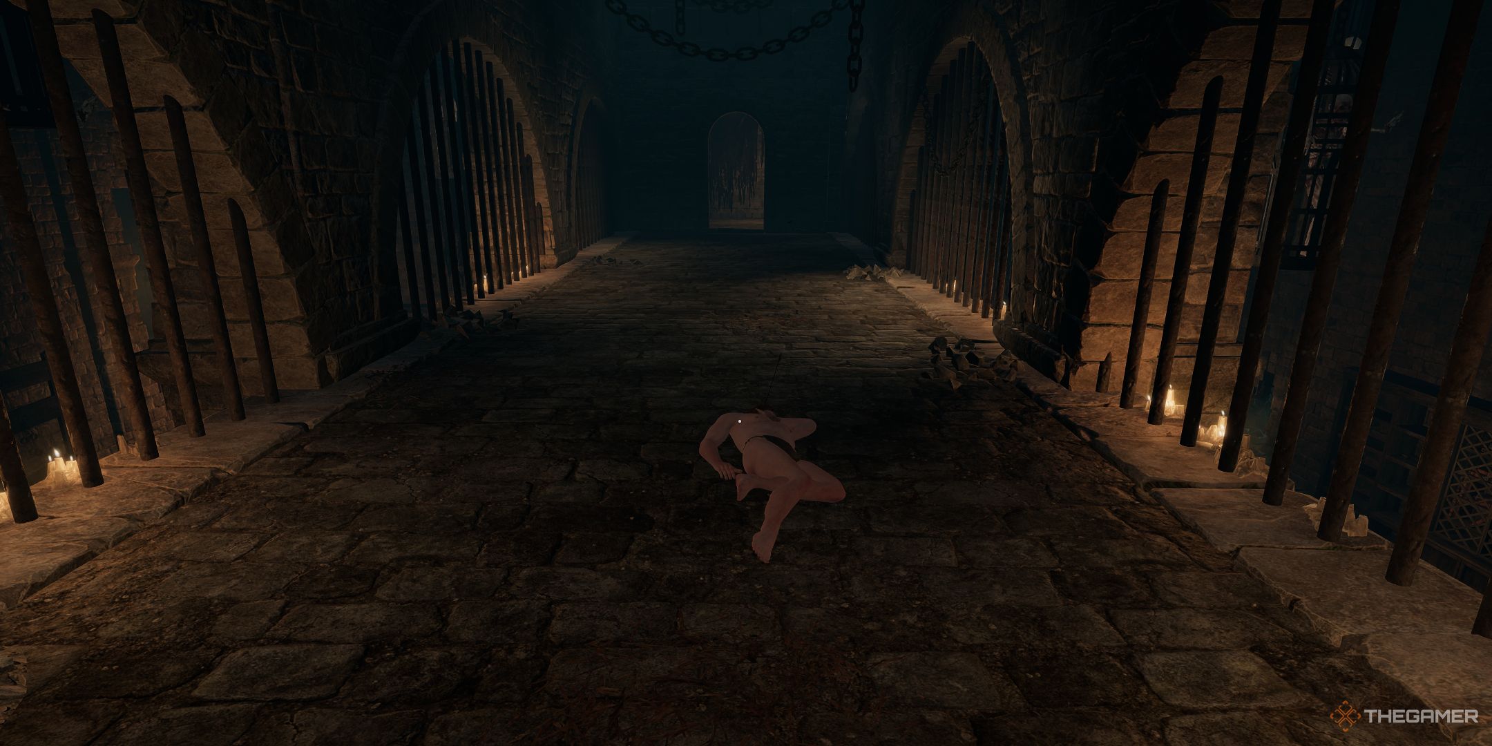 The corpse with the Laboratory Key in the Asylum section of Tainted Grail The Fall of Avalon.
