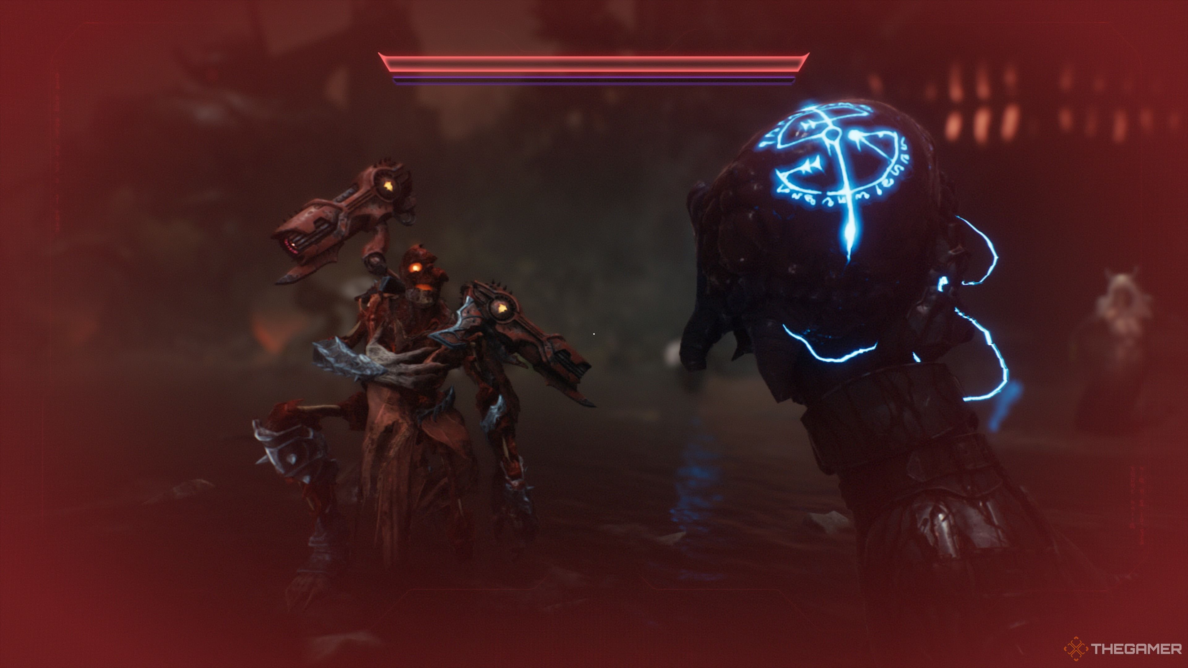 Демоническая Сущность в начале главы «Возрождение» Doom: The Dark Ages.