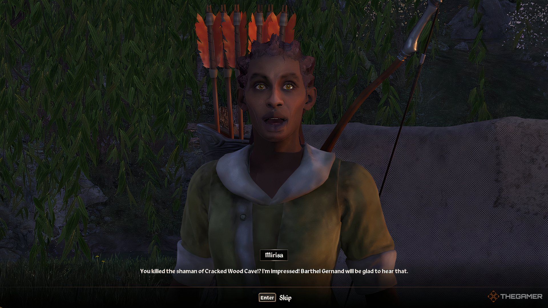 Finishing the Goblin Trouble quest in The Elder Scrolls IV Oblivion Remastered.
