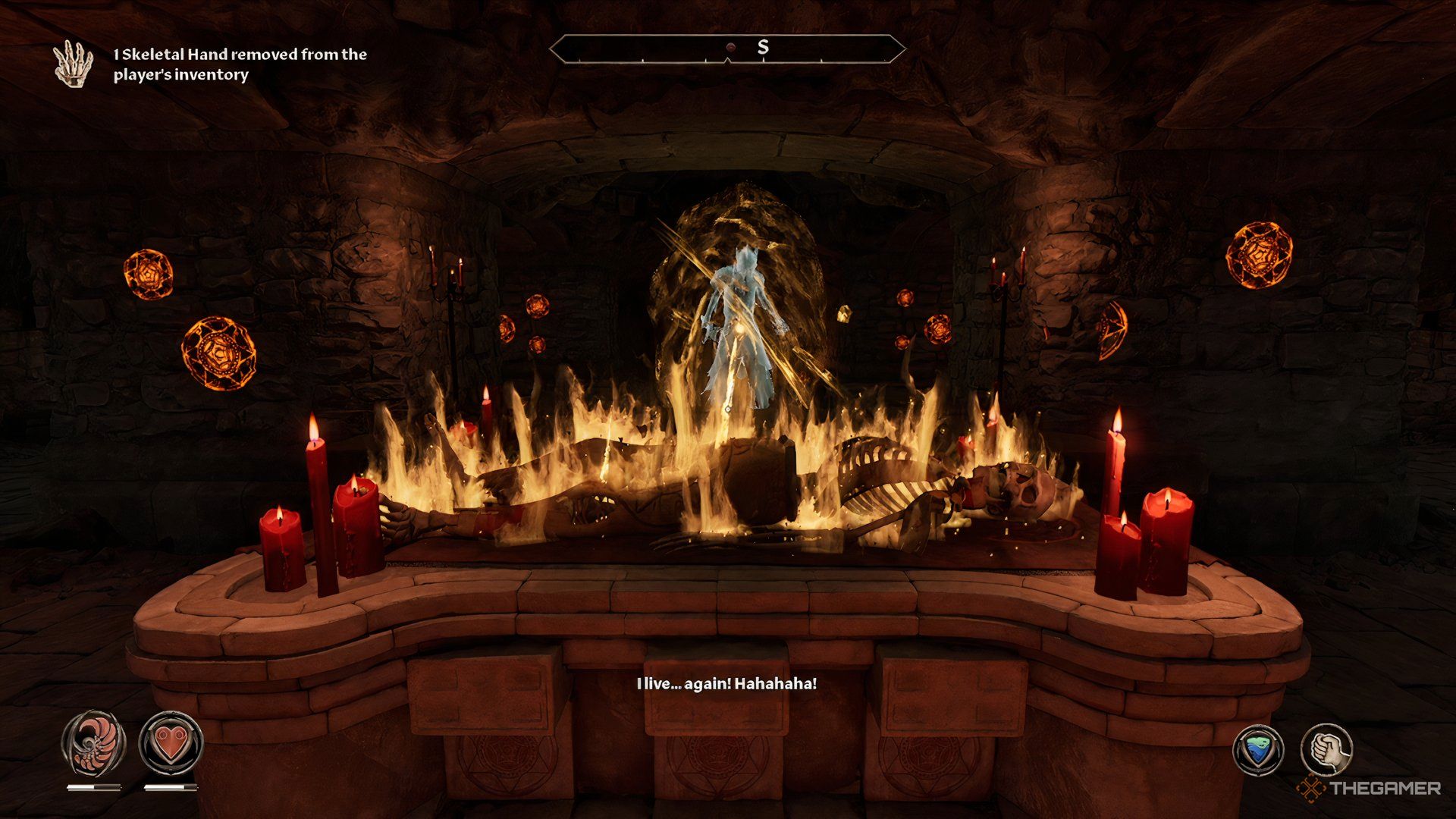 The Loregn Benirus fight in The Elder Scrolls IV Oblivion Remastered.