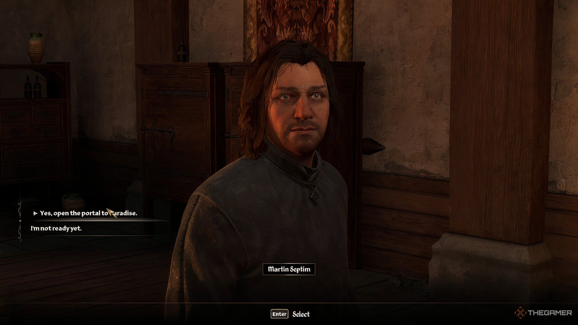 Разговор с Мартином Септимом о портале в Рай в The Elder Scrolls IV Oblivion Remastered.