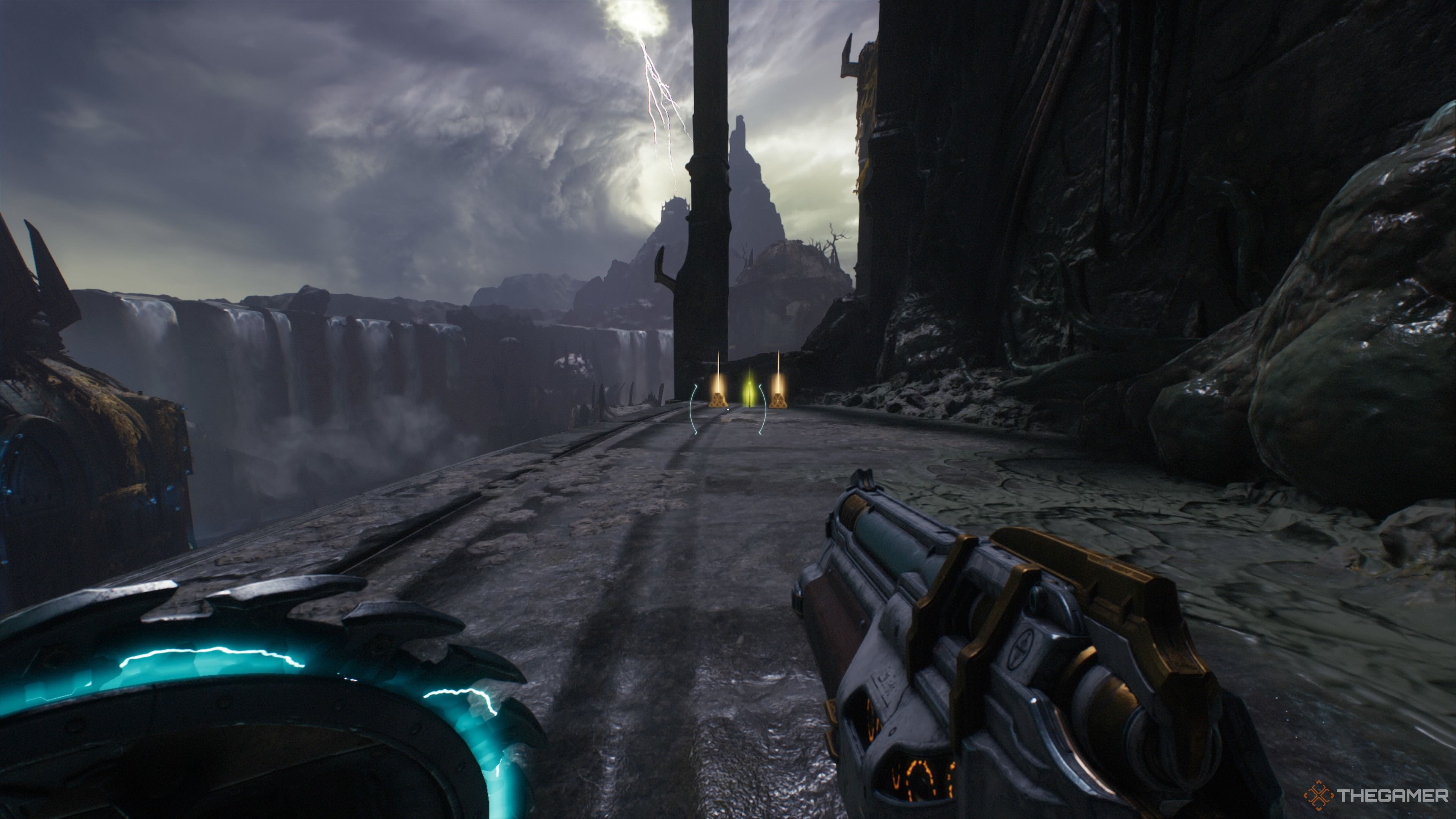 The gold off to the side at the end of the Spire Of Nerathul of Doom The Dark Ages.
