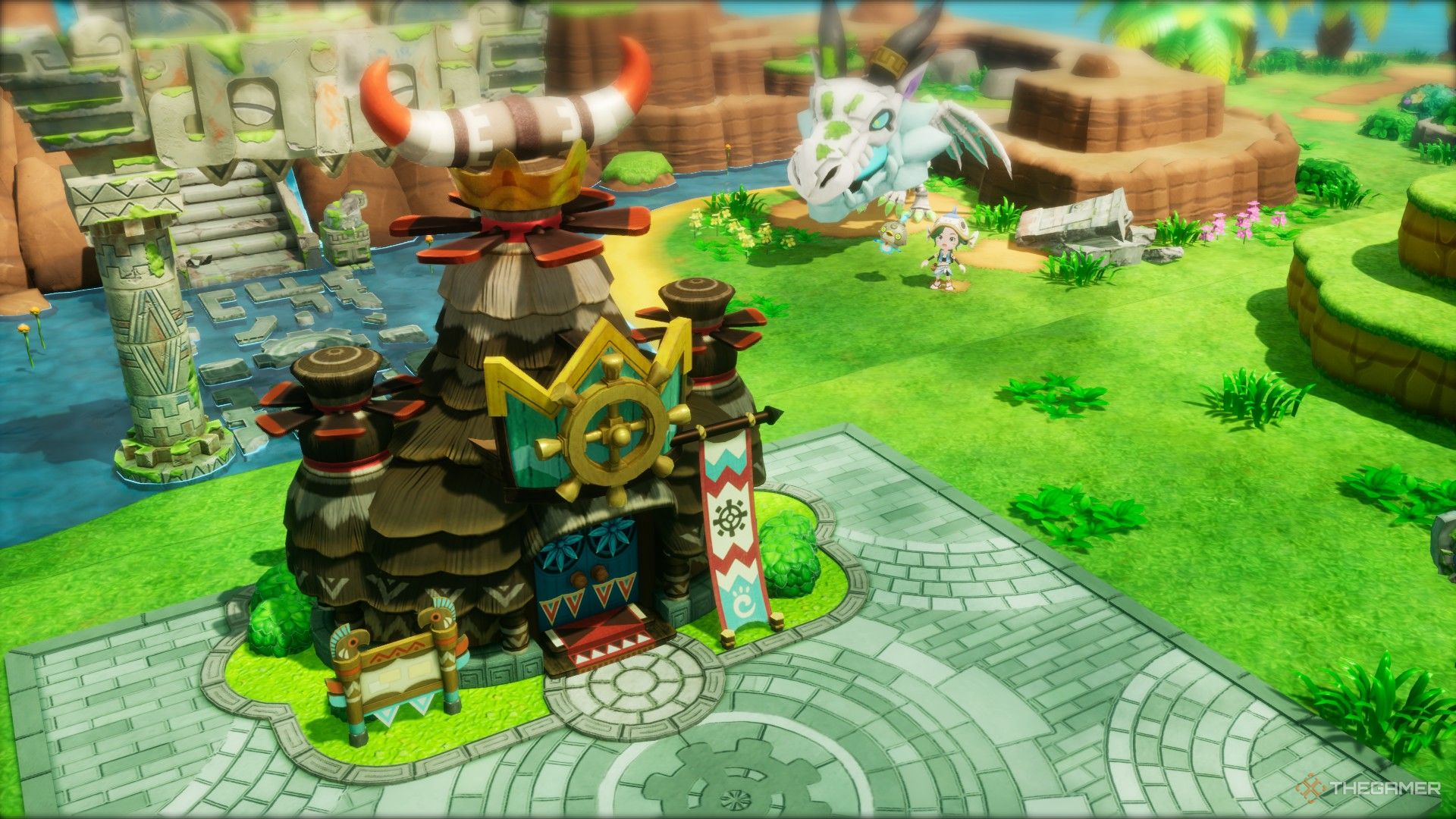The Guild Building at Base Camp in Fantasy Life i The Girl Who Steals Time.