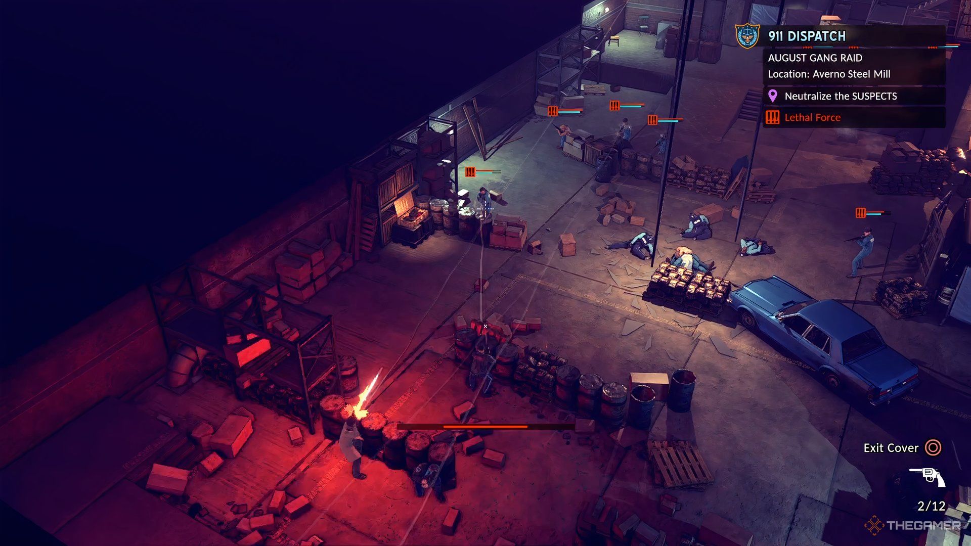 The Precinct A shootout in a warehouse.