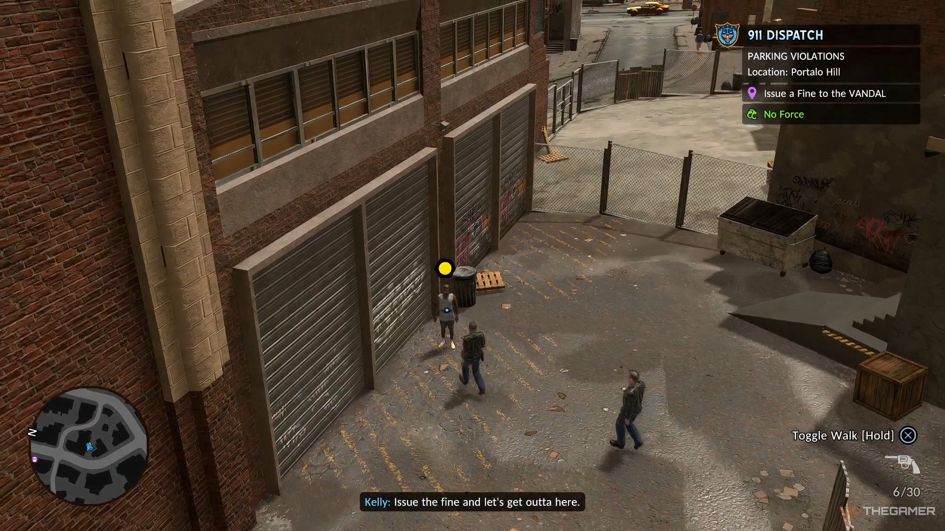 The Precinct Arresting a vandal on the streets.