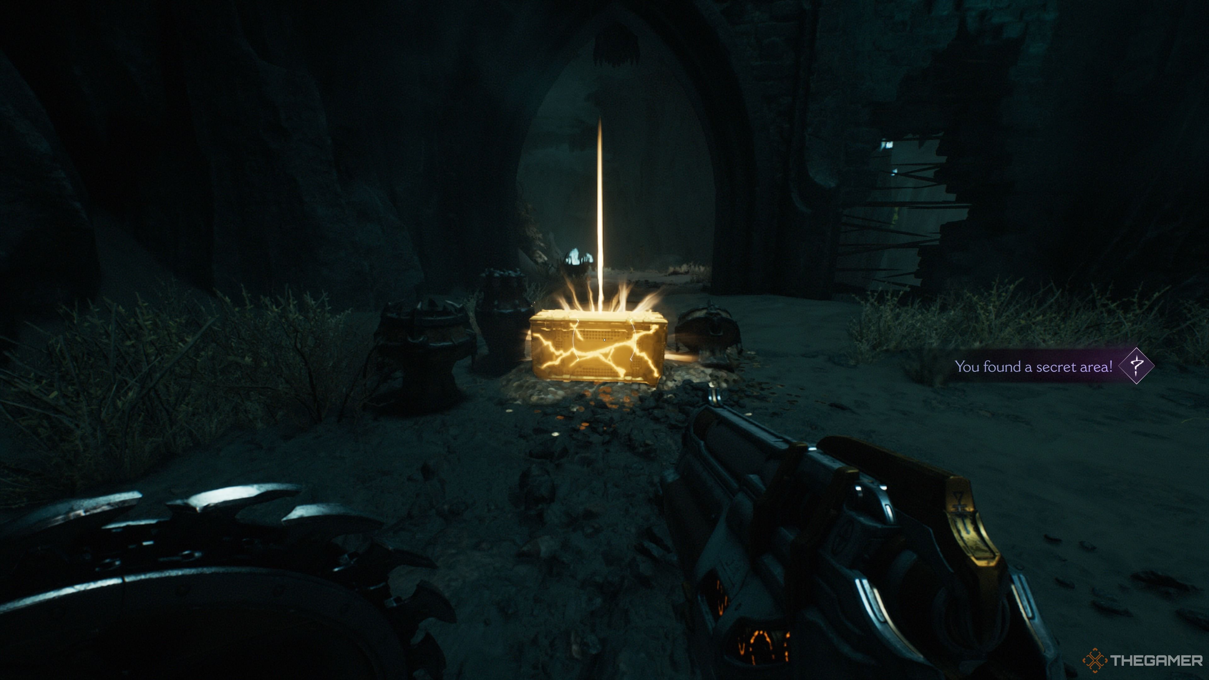 Второй сундук с сокровищами в главе Пристань душ в Doom: The Dark Ages.