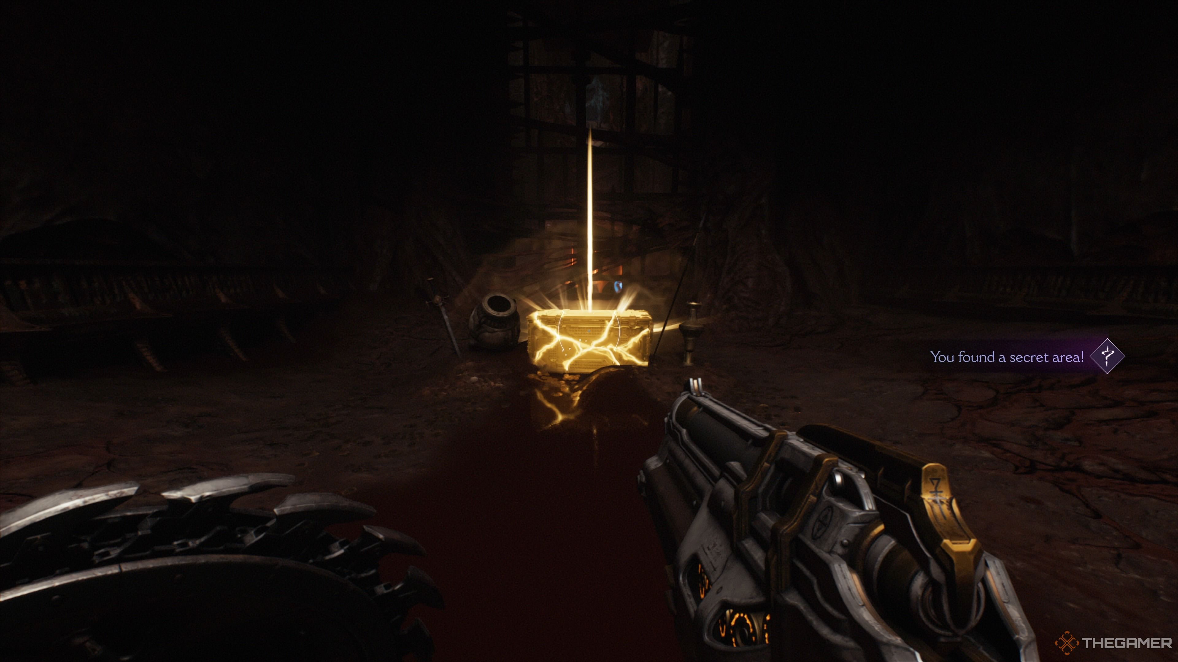 The second treasure chest in The Reckoning chapter of Doom The Dark Ages.