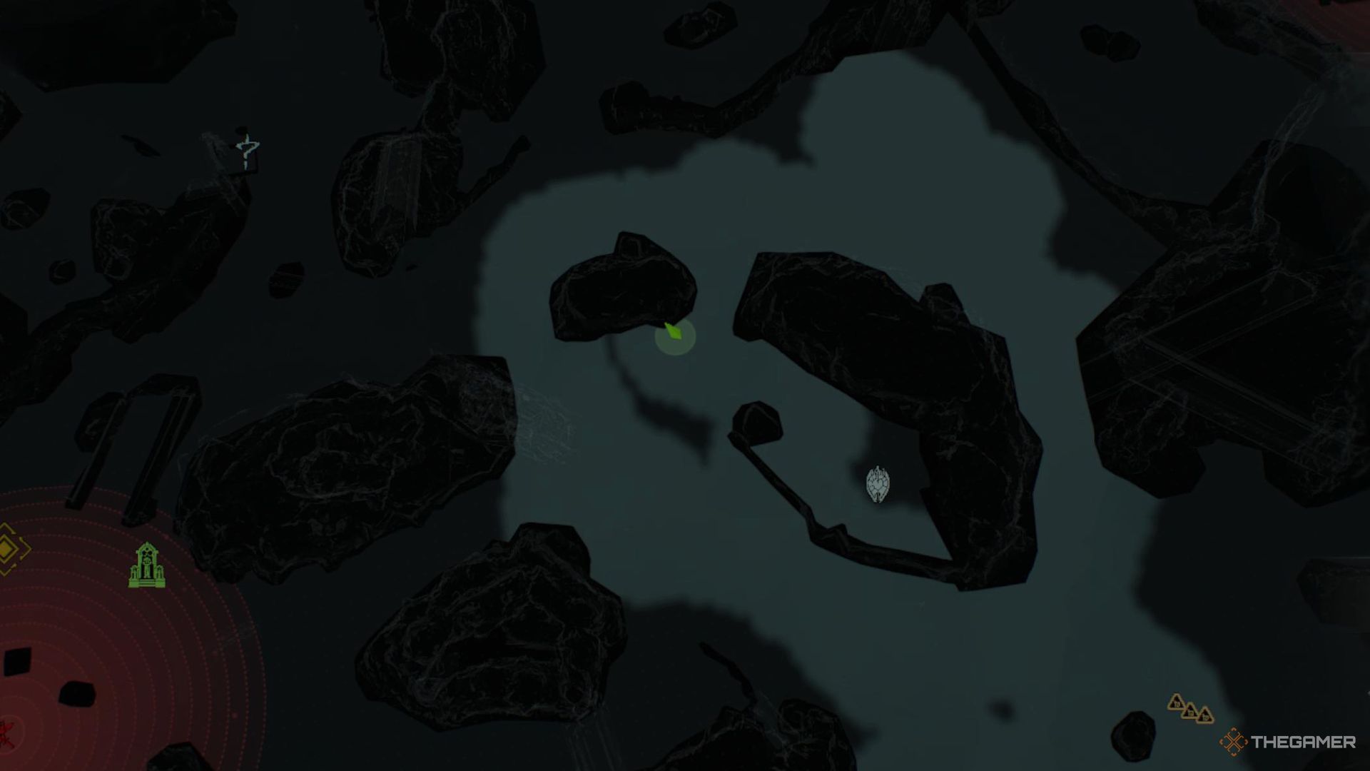 The wolf statue up above on the map in The Siege Part 1 stage of Doom The Dark Ages.