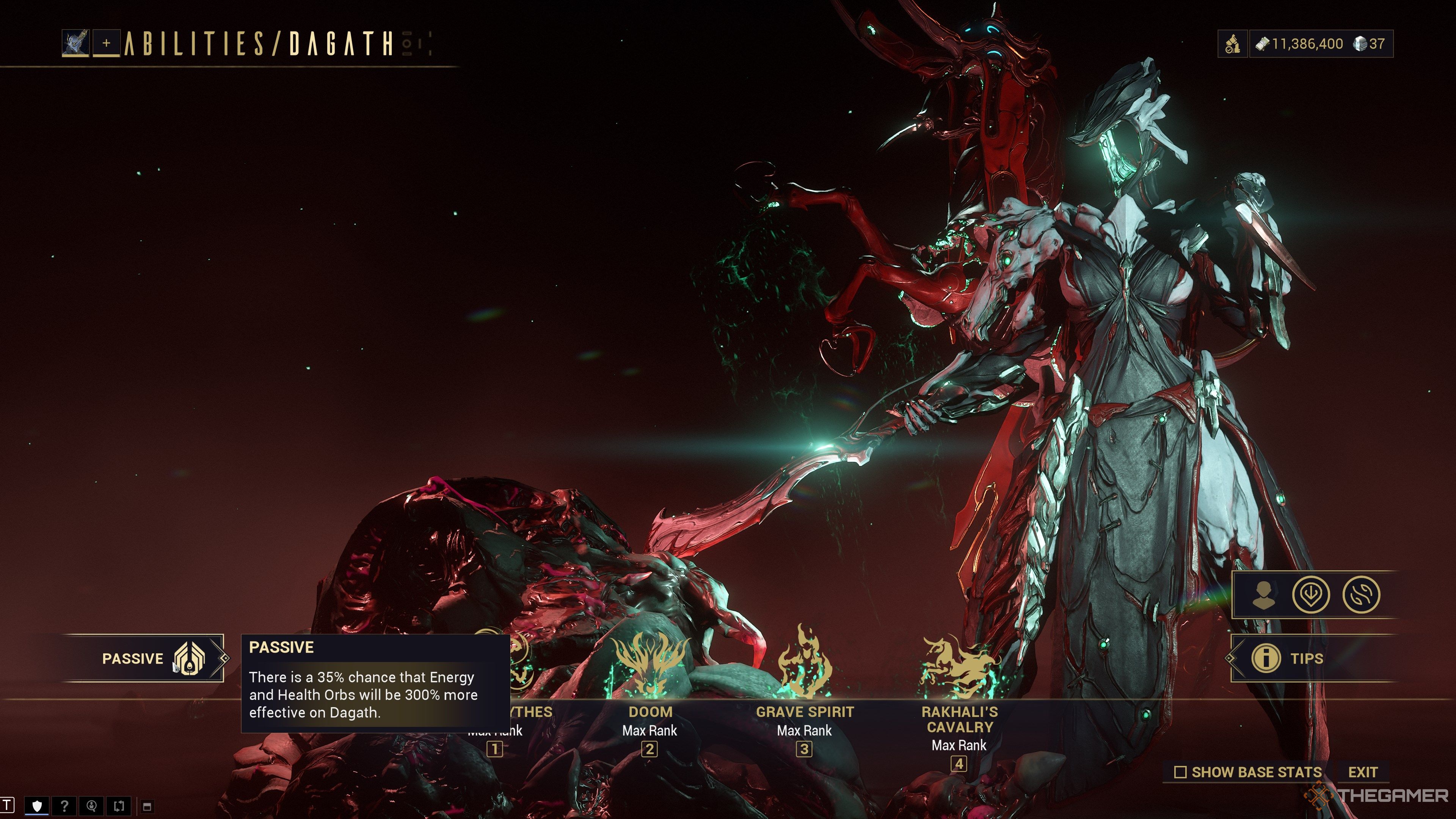 Warframe Dagath Passive