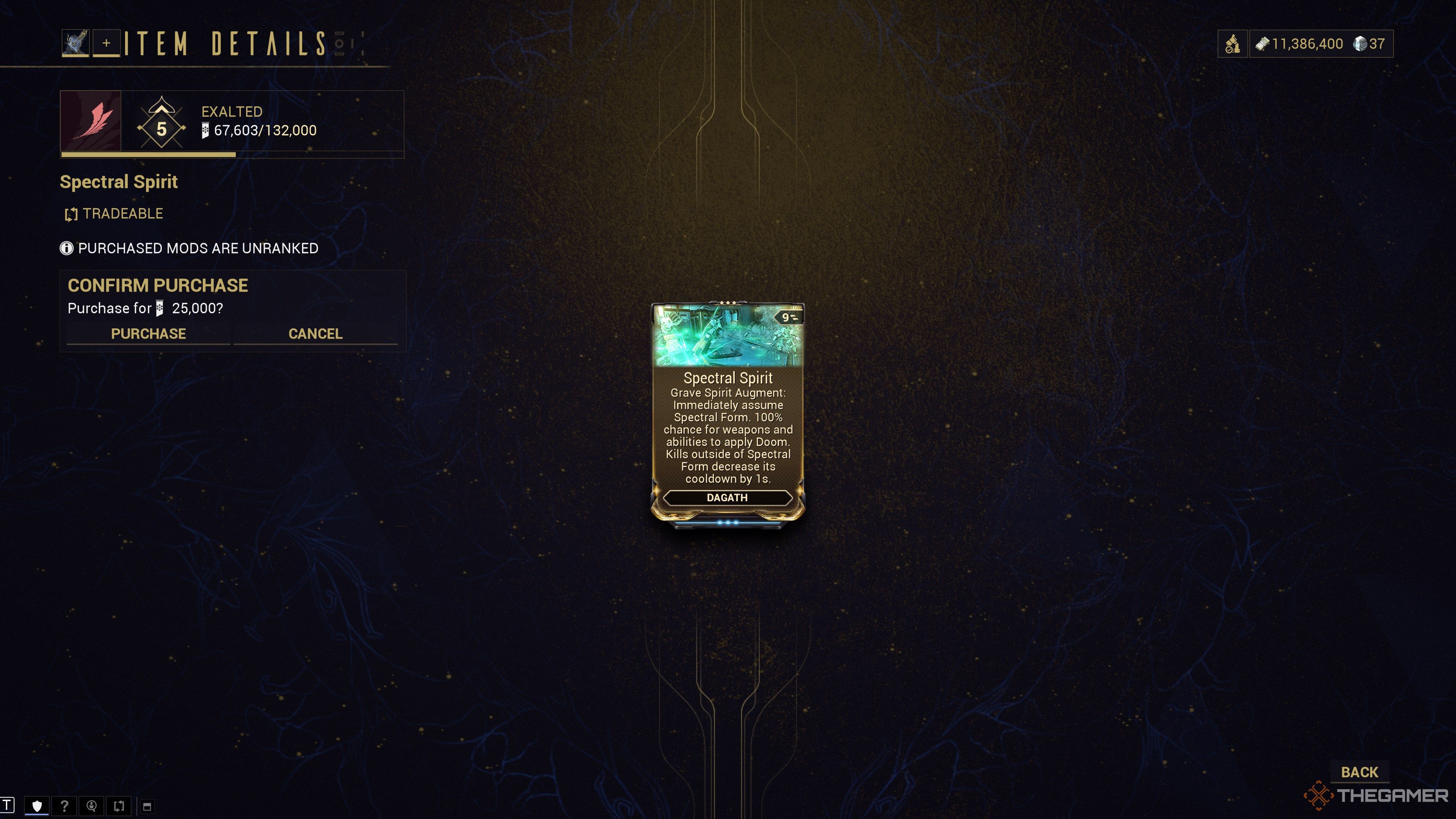 Warframe Spectral Spirit Augment
