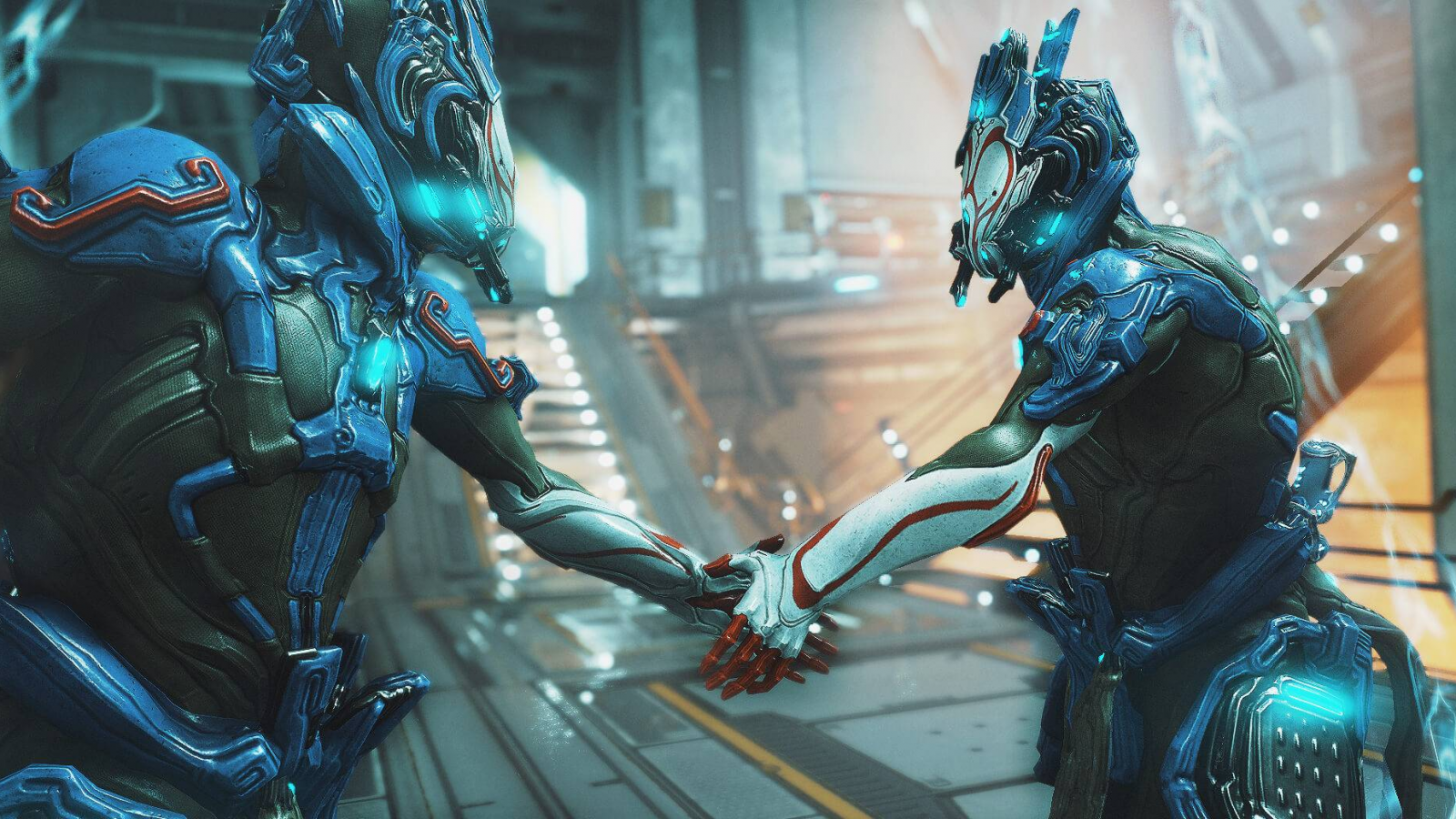 Warframe Wukong Shaking Hands With Clone