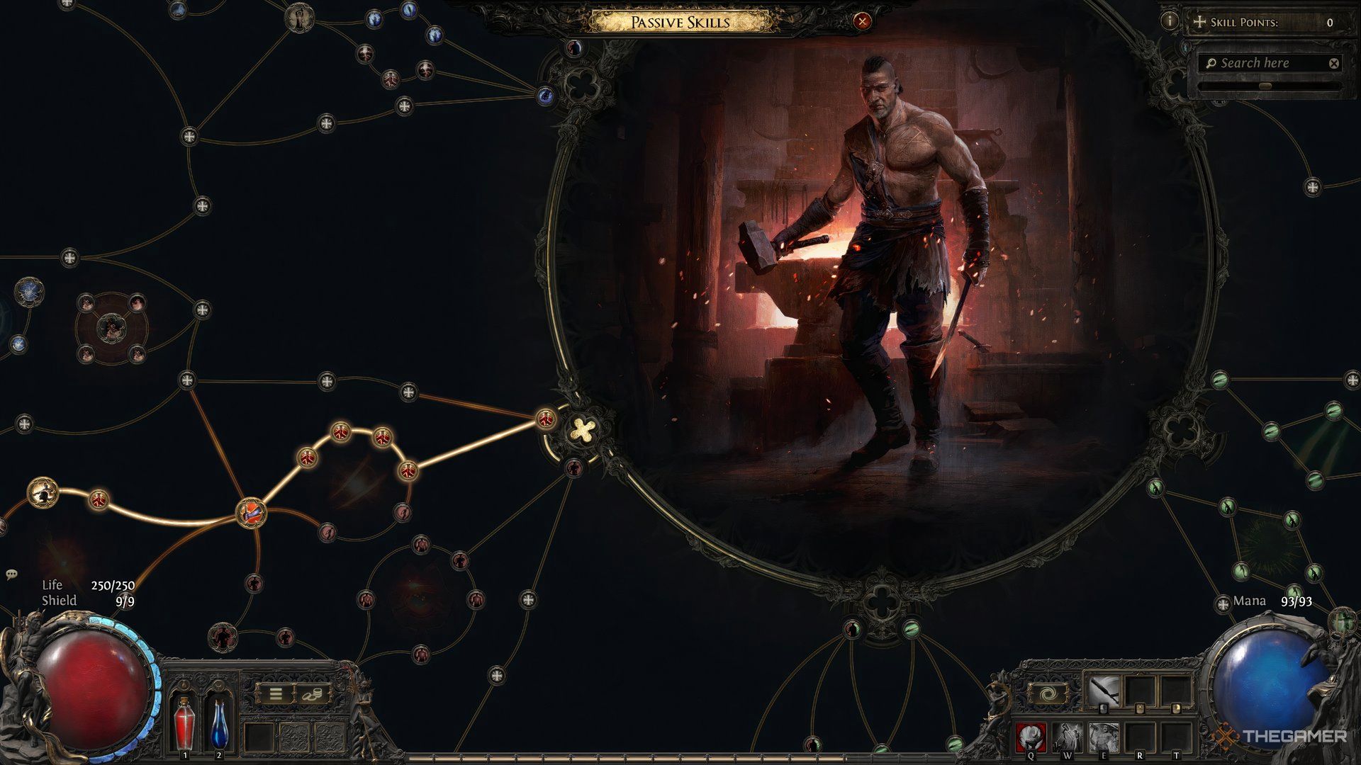 Warrior passive tree in Path of Exile 2.