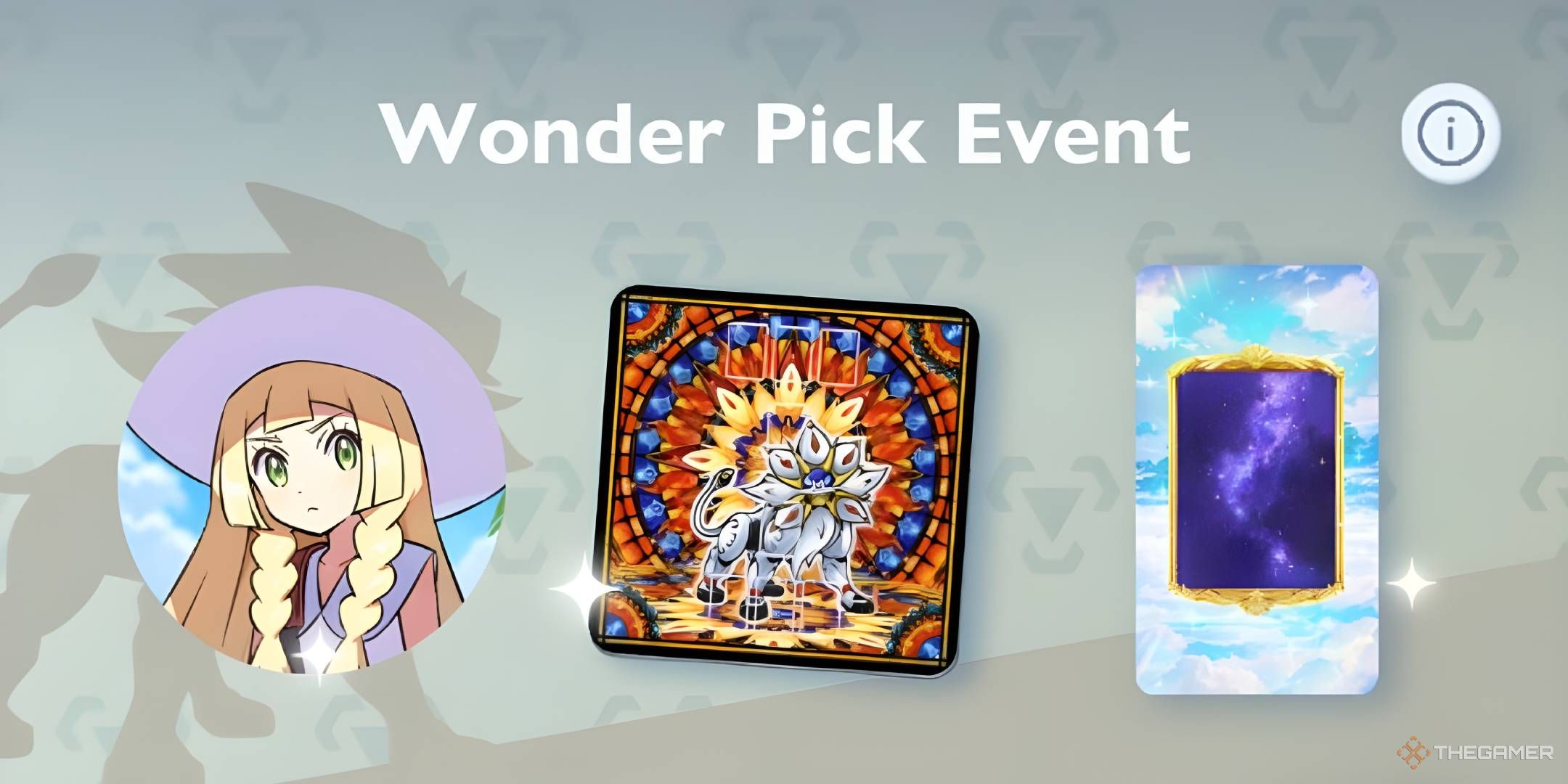 The Missions banner for the Wonder Pick Event in Pokemon TCG Pocket.