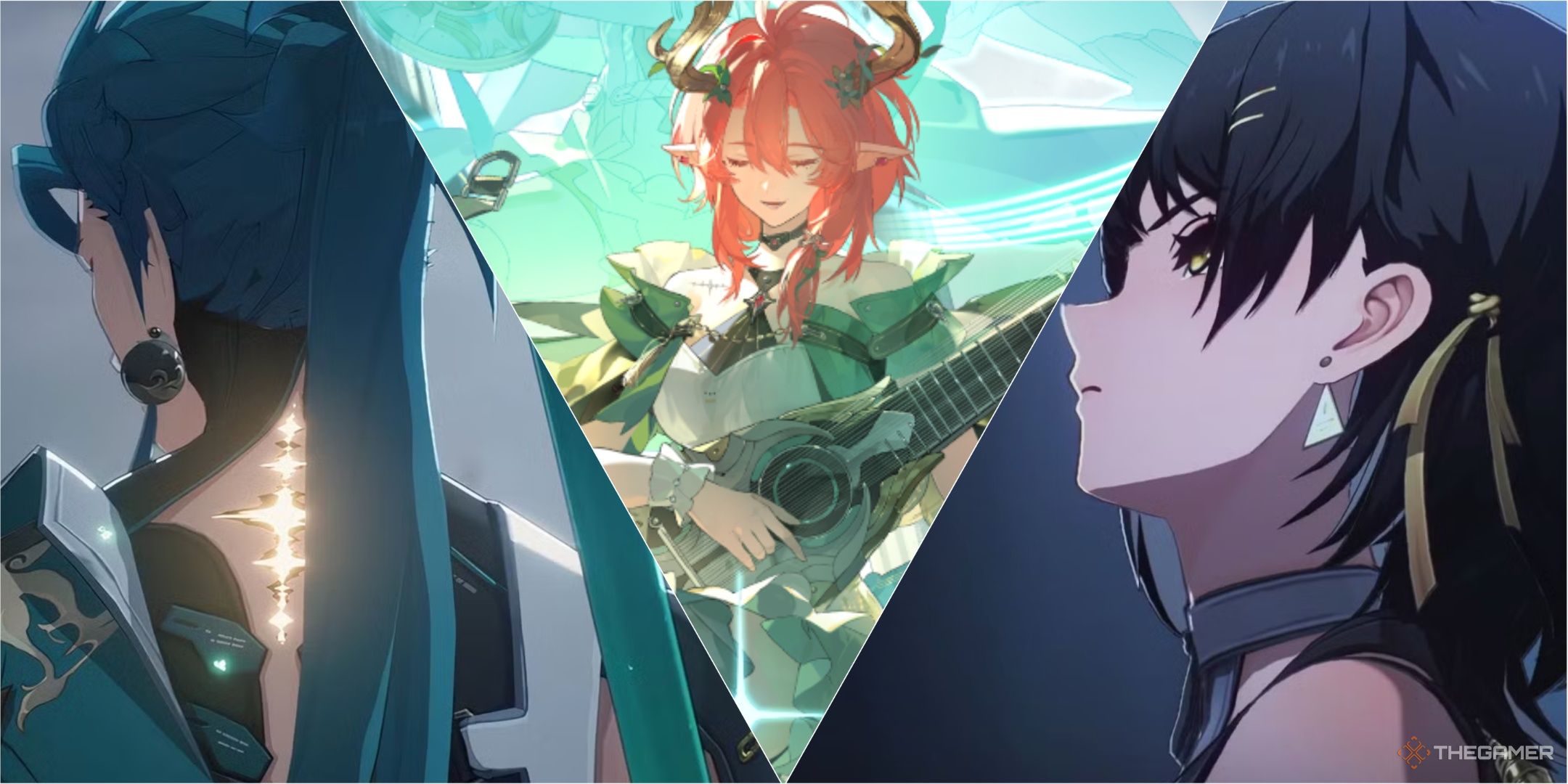 Wuthering Waves ciacnonna picture with aero rover and jiyan.