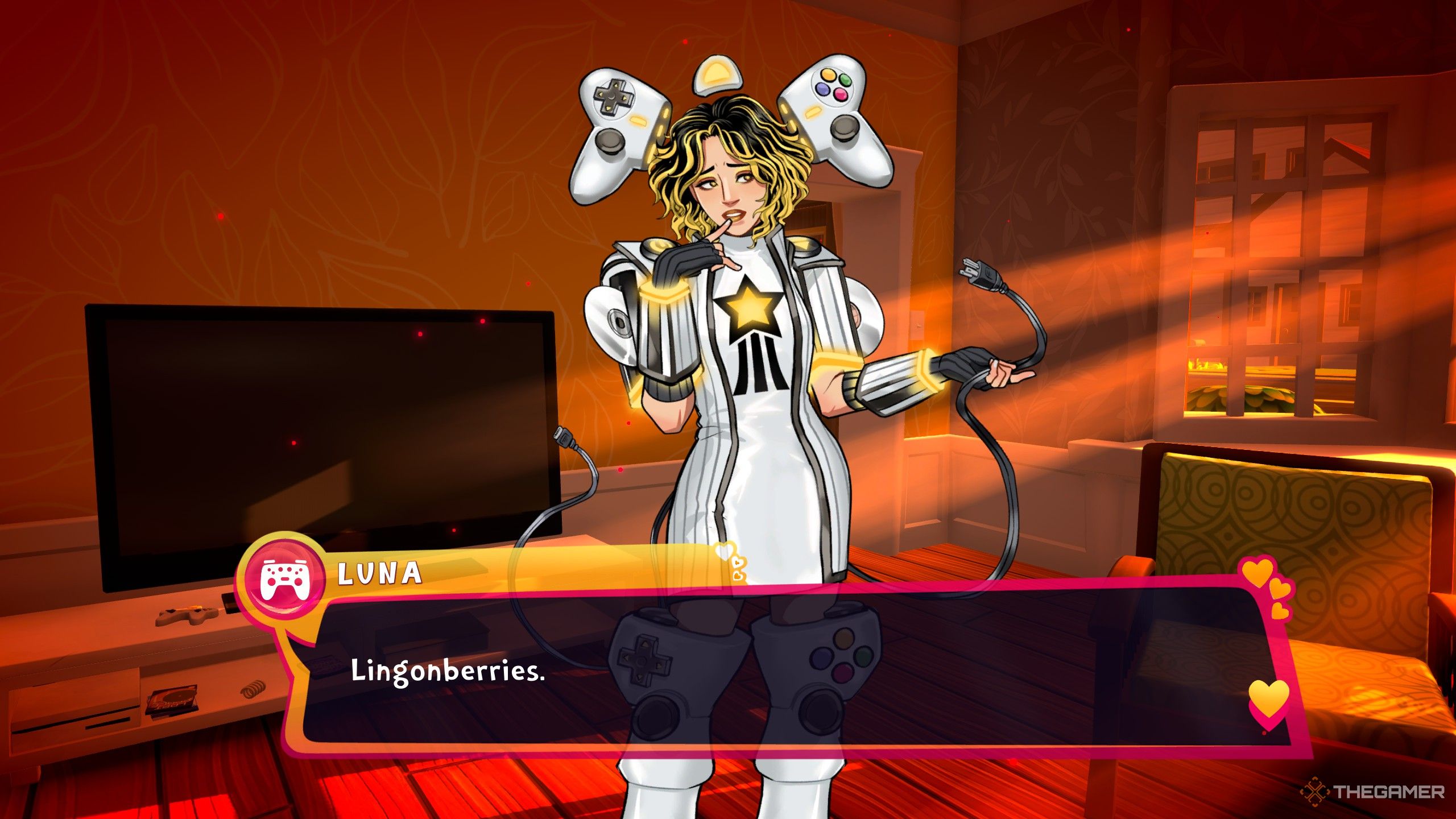 Luna saying the word Lingonberries in date everything.