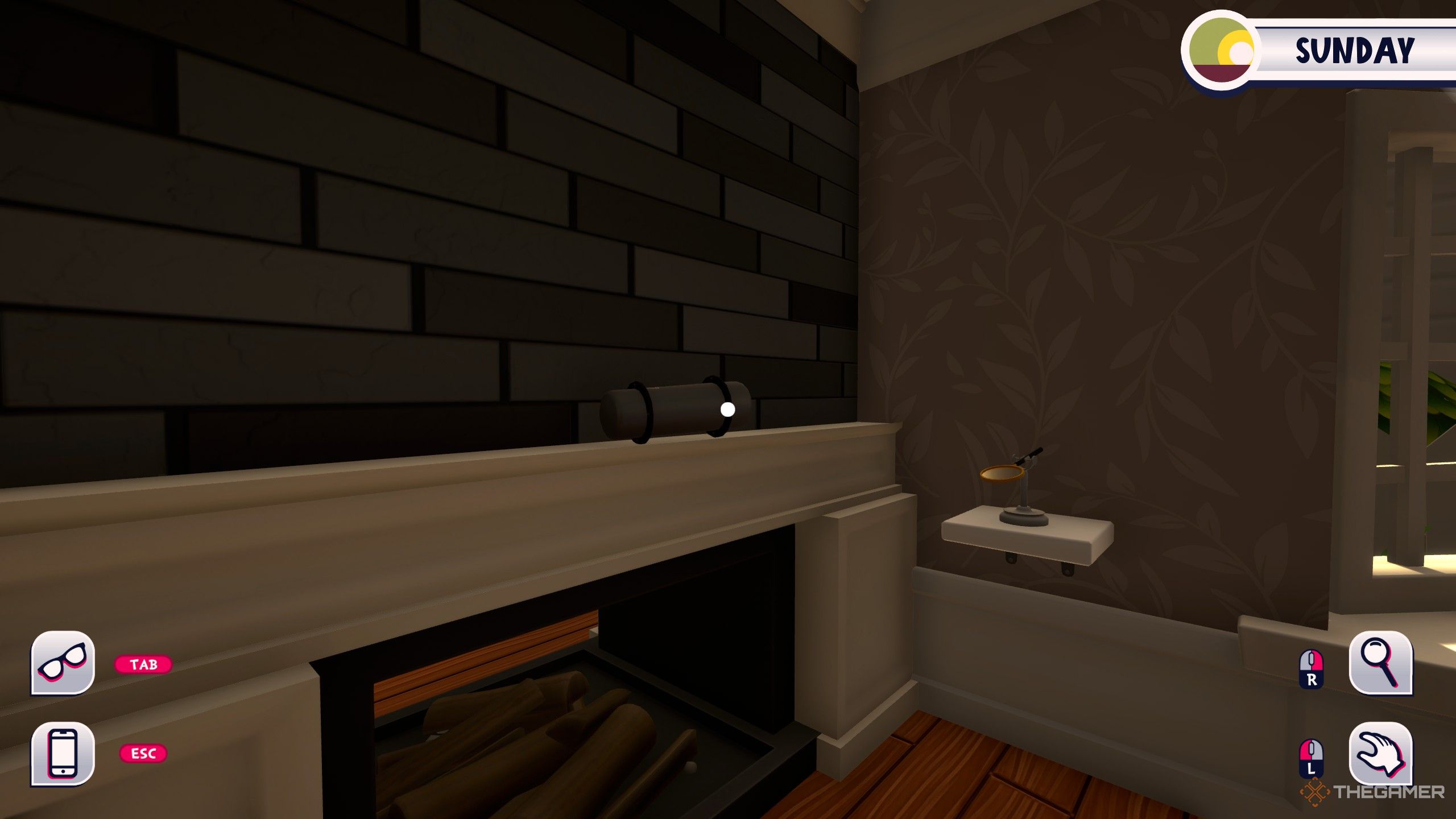 Date Everything Bodhi's time capsule on the fireplace.