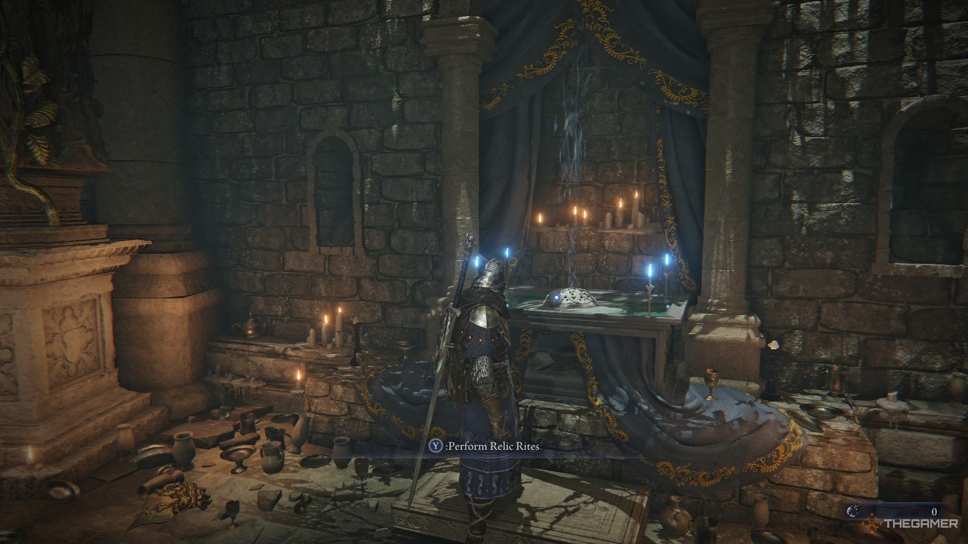 Wylder stands in front of the Relic Altar in Elden Ring Nightreign.