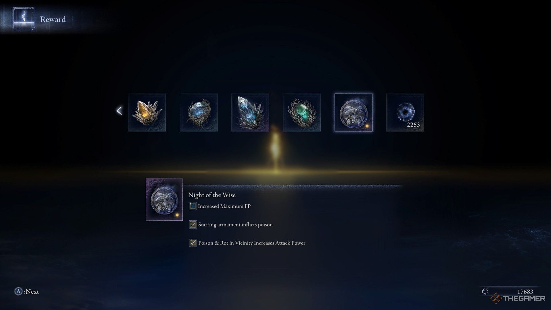 Player receives a special Nightlord Relic in Elden Ring Nightreign.