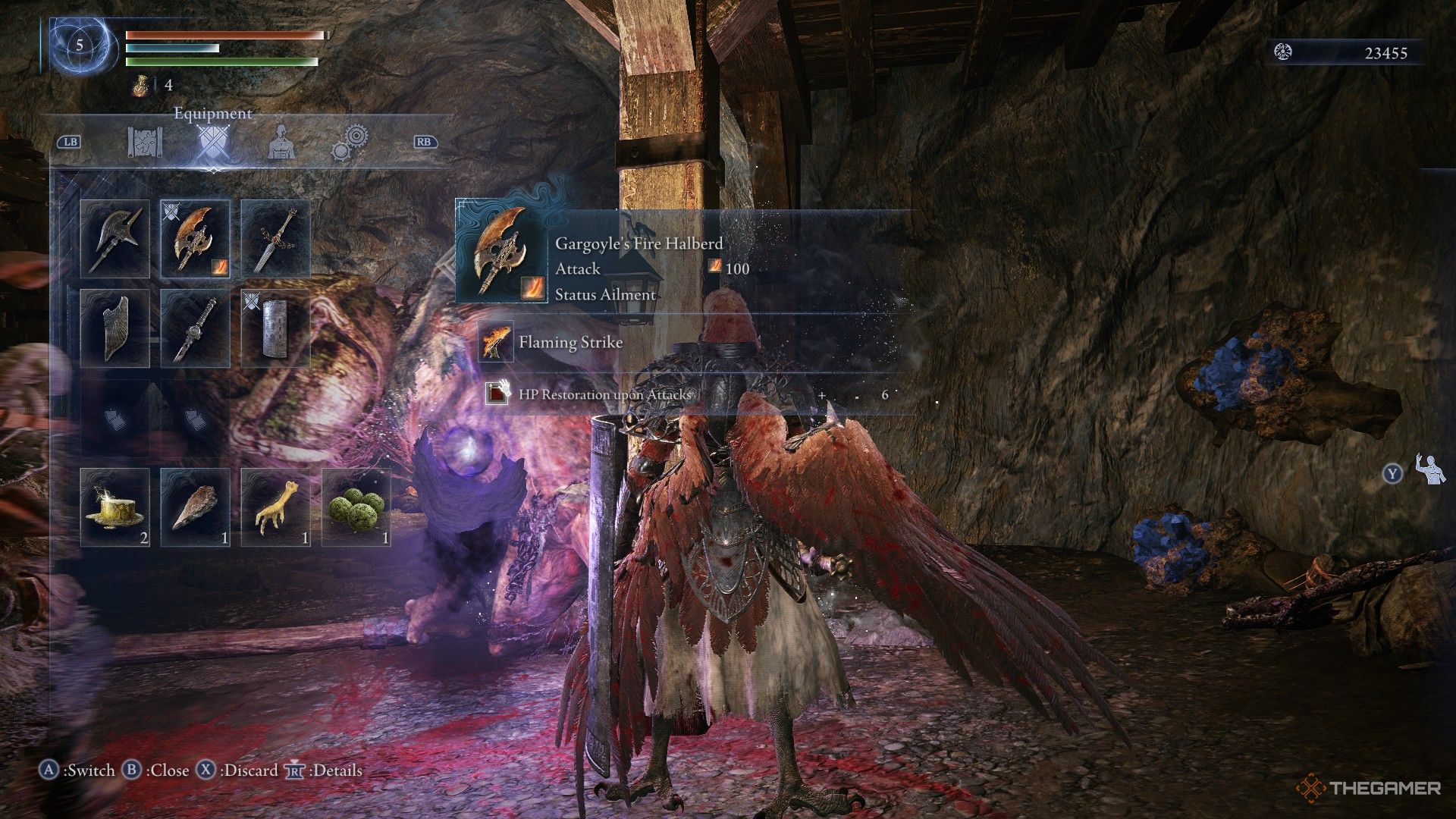 Guardian finds the Gargoyle Halberd in Elden Ring Nightreign.