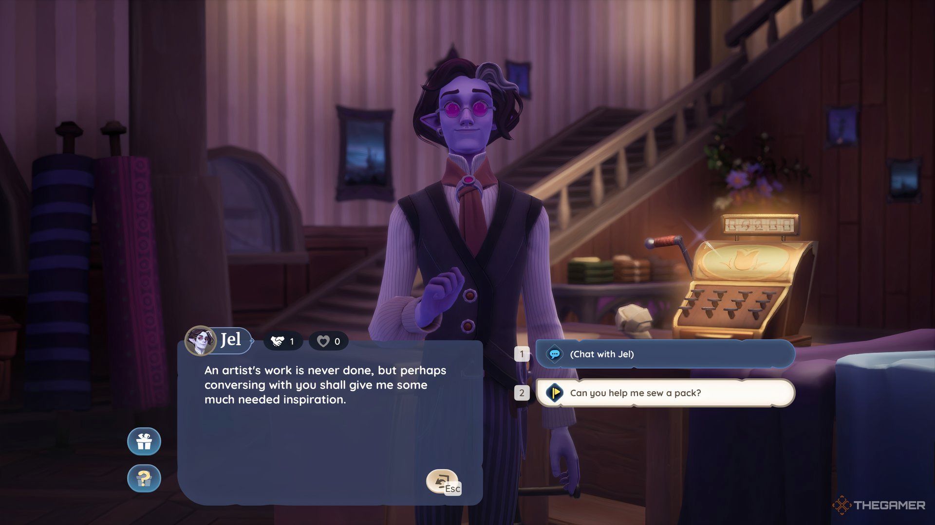 Talking To Jel About Sewing The Courier Pack In Palia.
