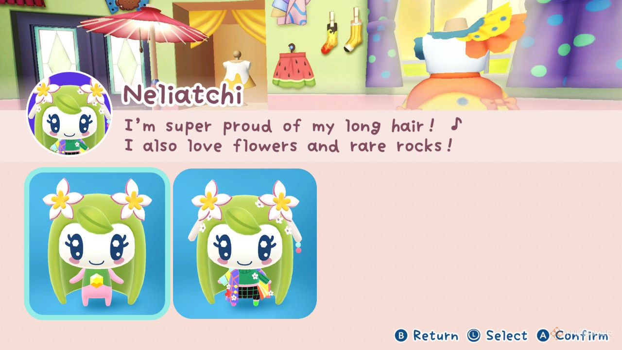 The rare rock collection in Tamagotchi Plaza.