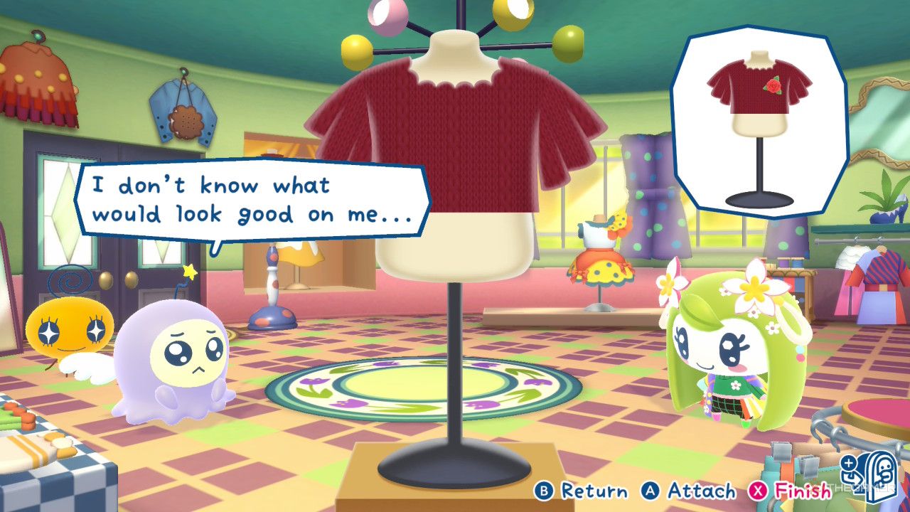 The tailor shop in Tamagotchi Plaza.