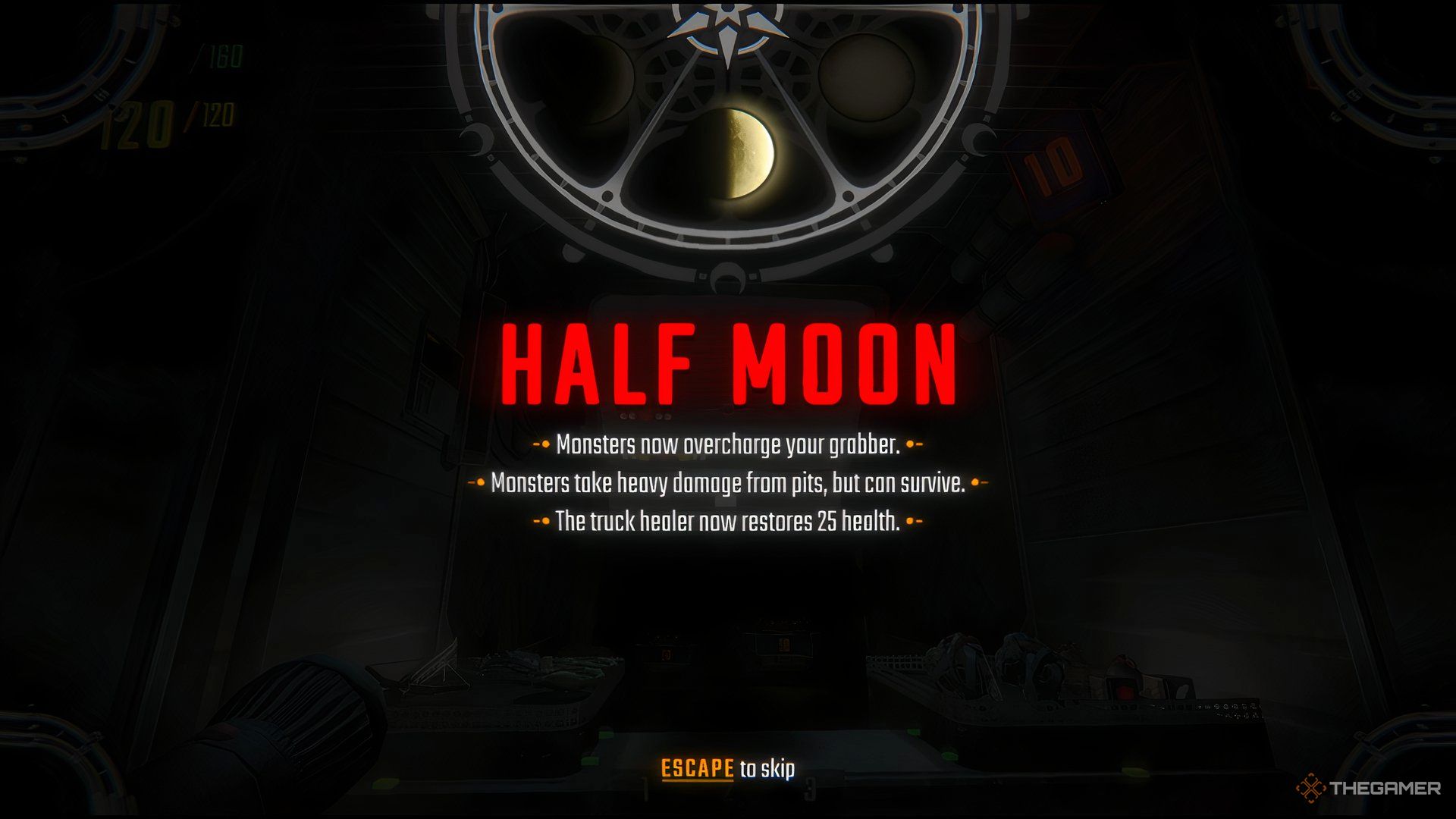 The Half Moon Screen At The Beginning Of Level 10 In Repo.