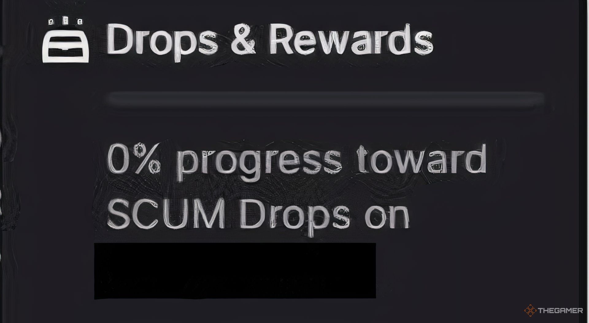 Checking the Twitch Drops for SCUM from 'Drops & Rewards' in Twitch.
