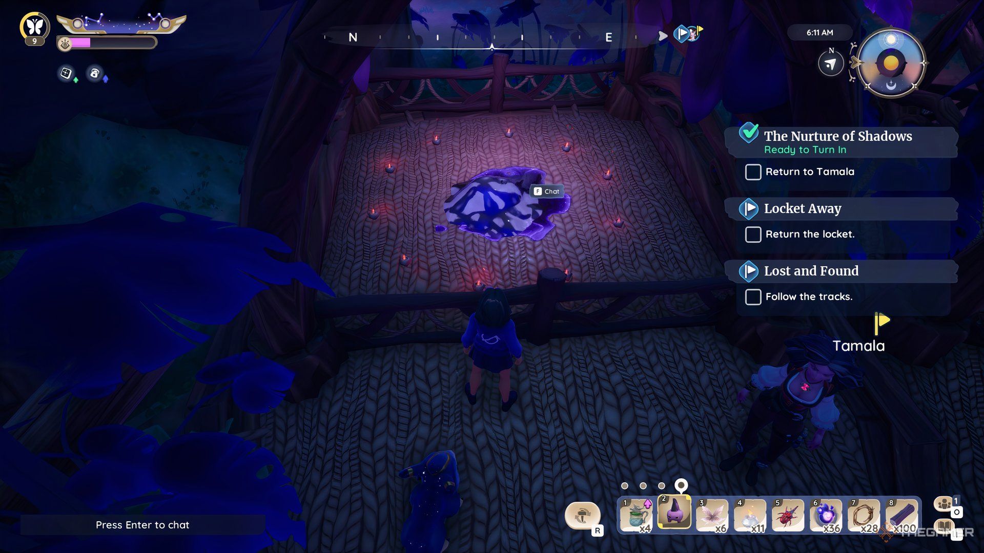 Placing The Candles Around The Cursed Object In Palia.