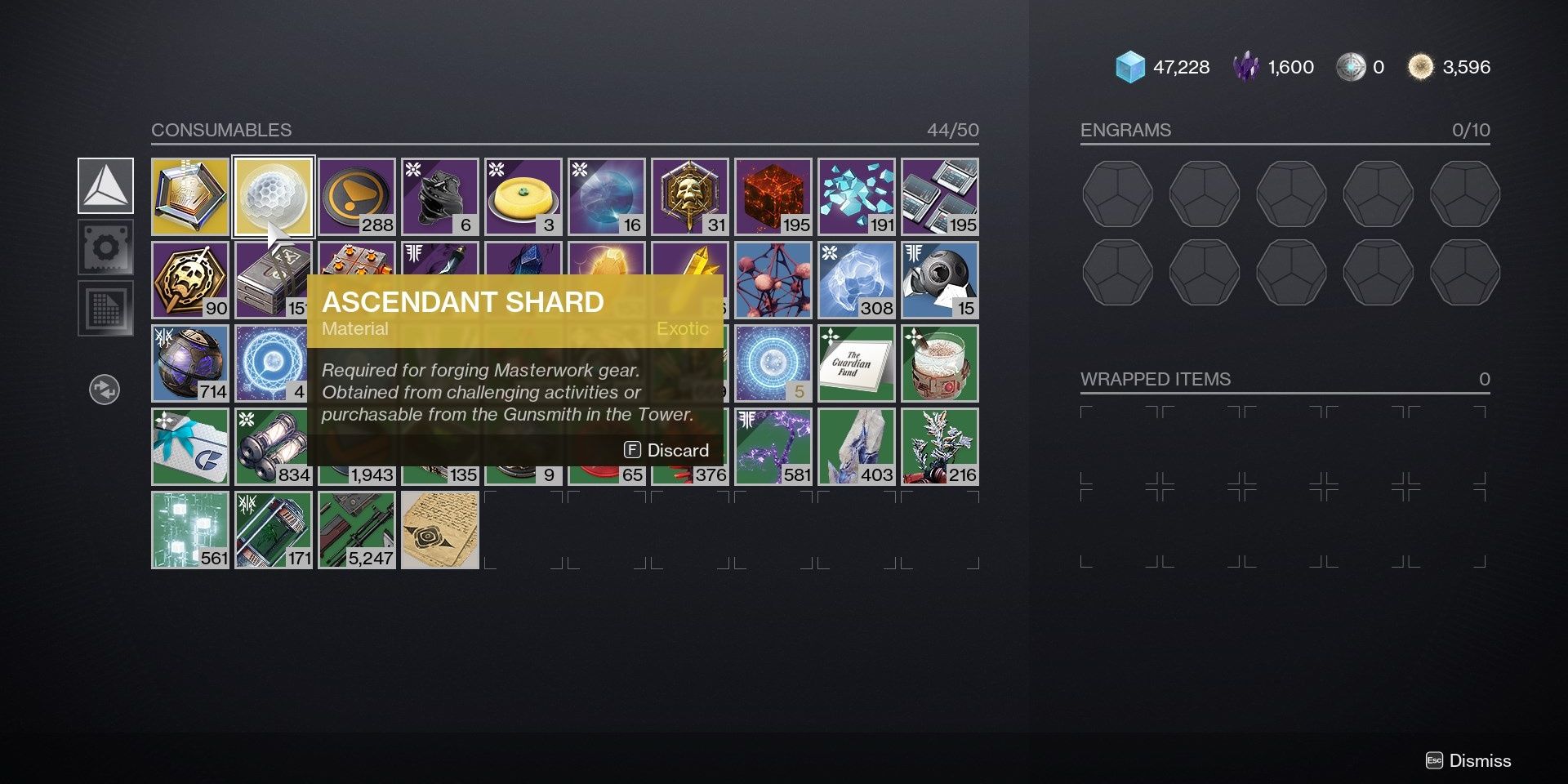 Destiny 2 Ascendant Shards