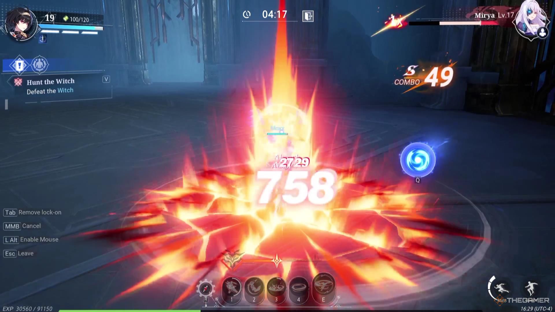 A Starbreaker attacks Mirya in Crystal of Atlan.