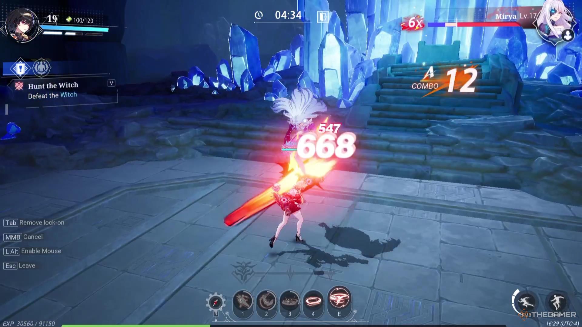 A Starbreaker juggles Mirya in Crystal of Atlan.