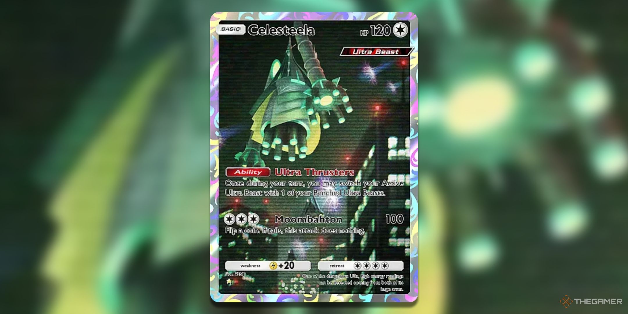 Art Rare Celesteela Pokemon TCG Pocket card art from Extradimensional Crisis.