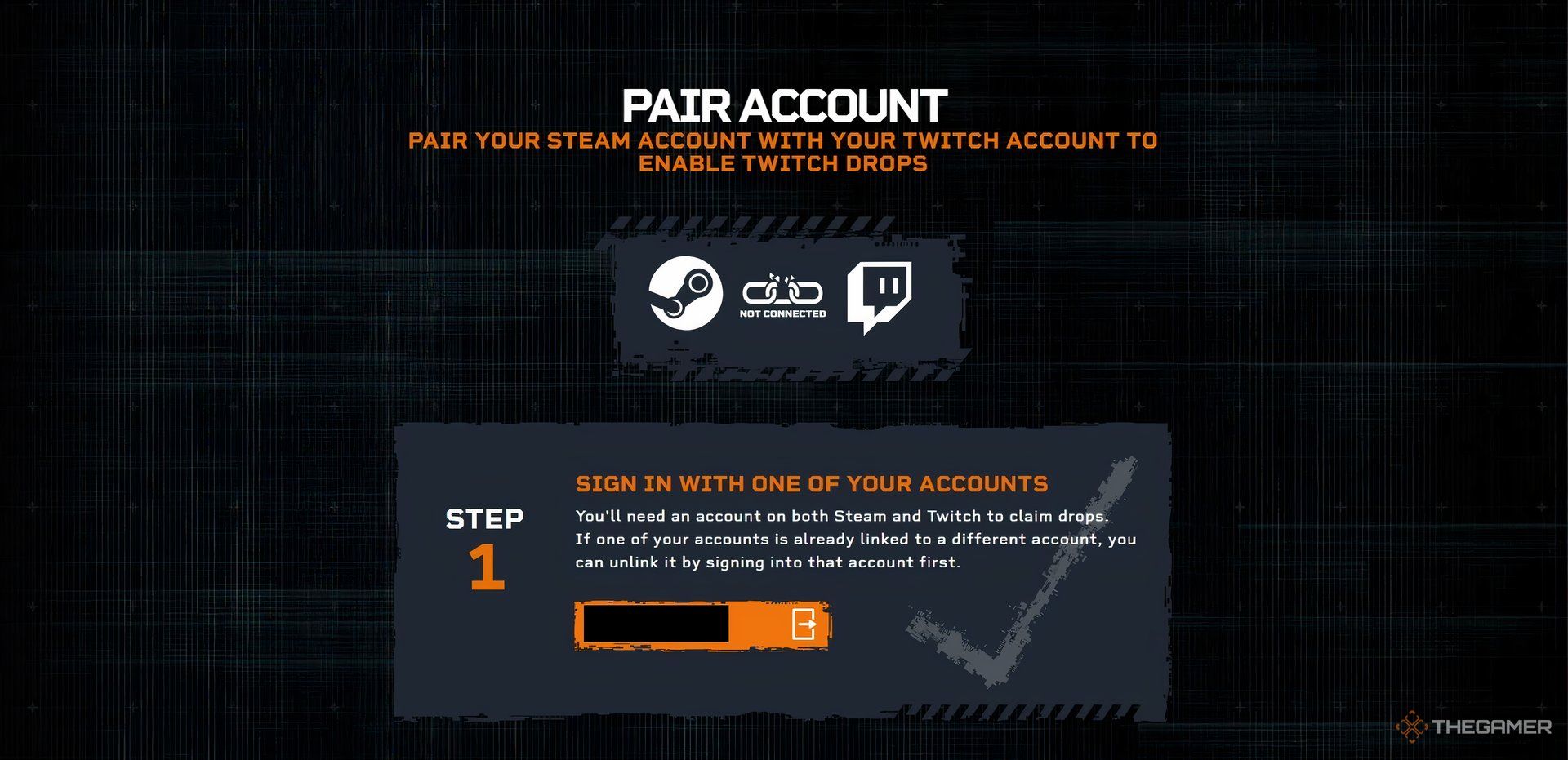 Linking the Twitch and Steam accounts to unlock Twitch Drops for SCUM.
