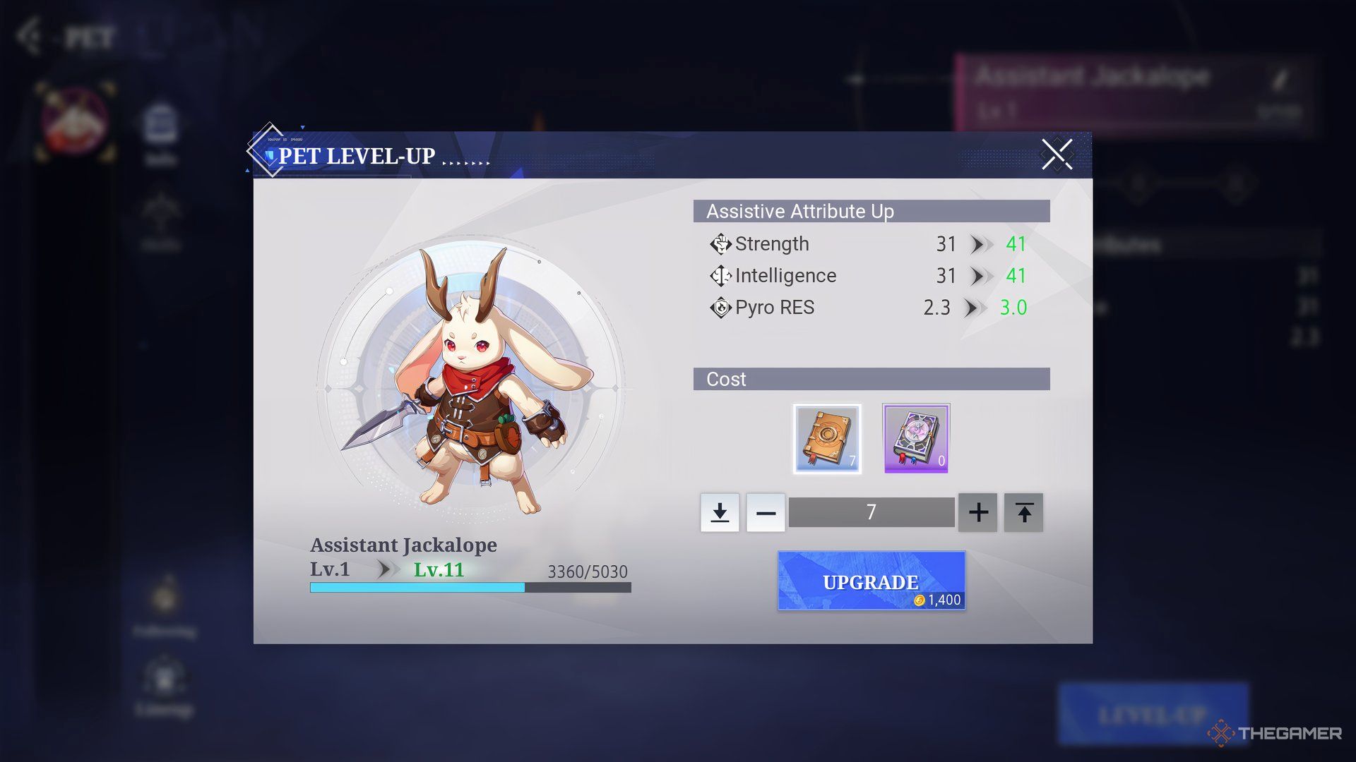 Leveling Up Your Pet In Crystal Of Atlan.