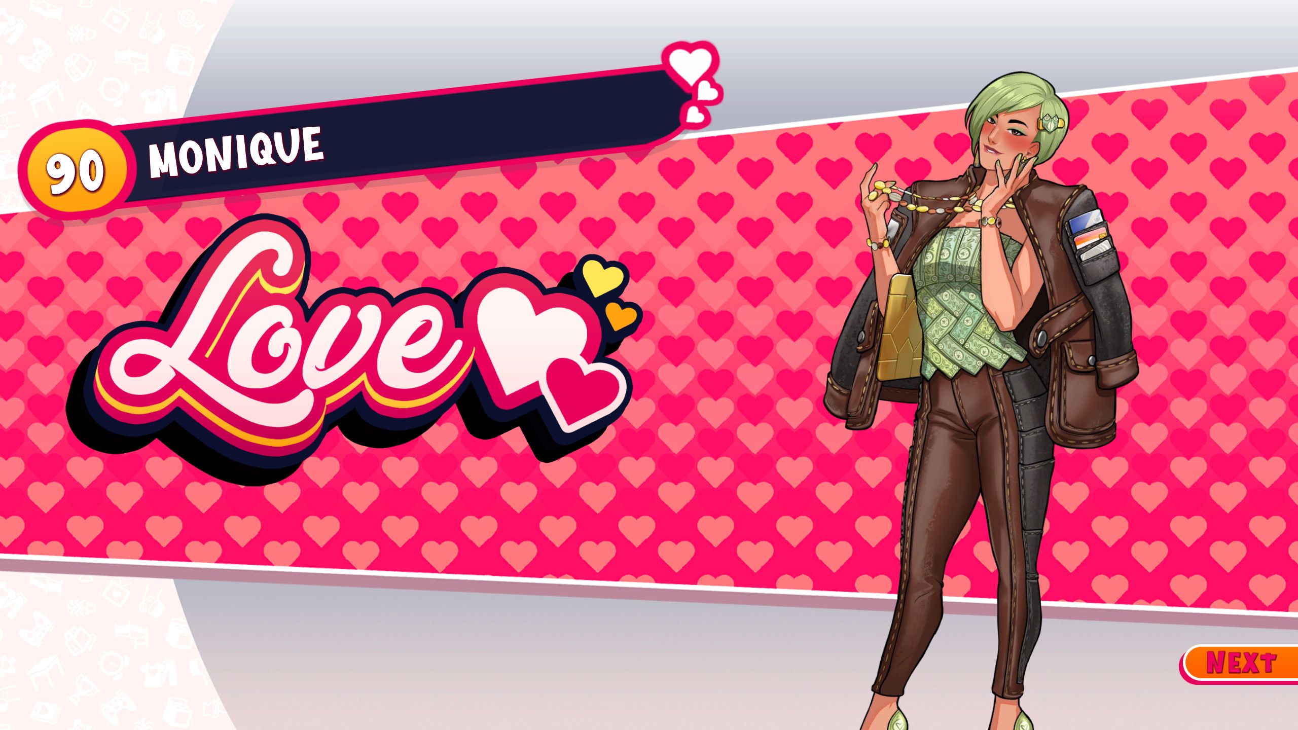 Monique's Love ending in Date Everything!
