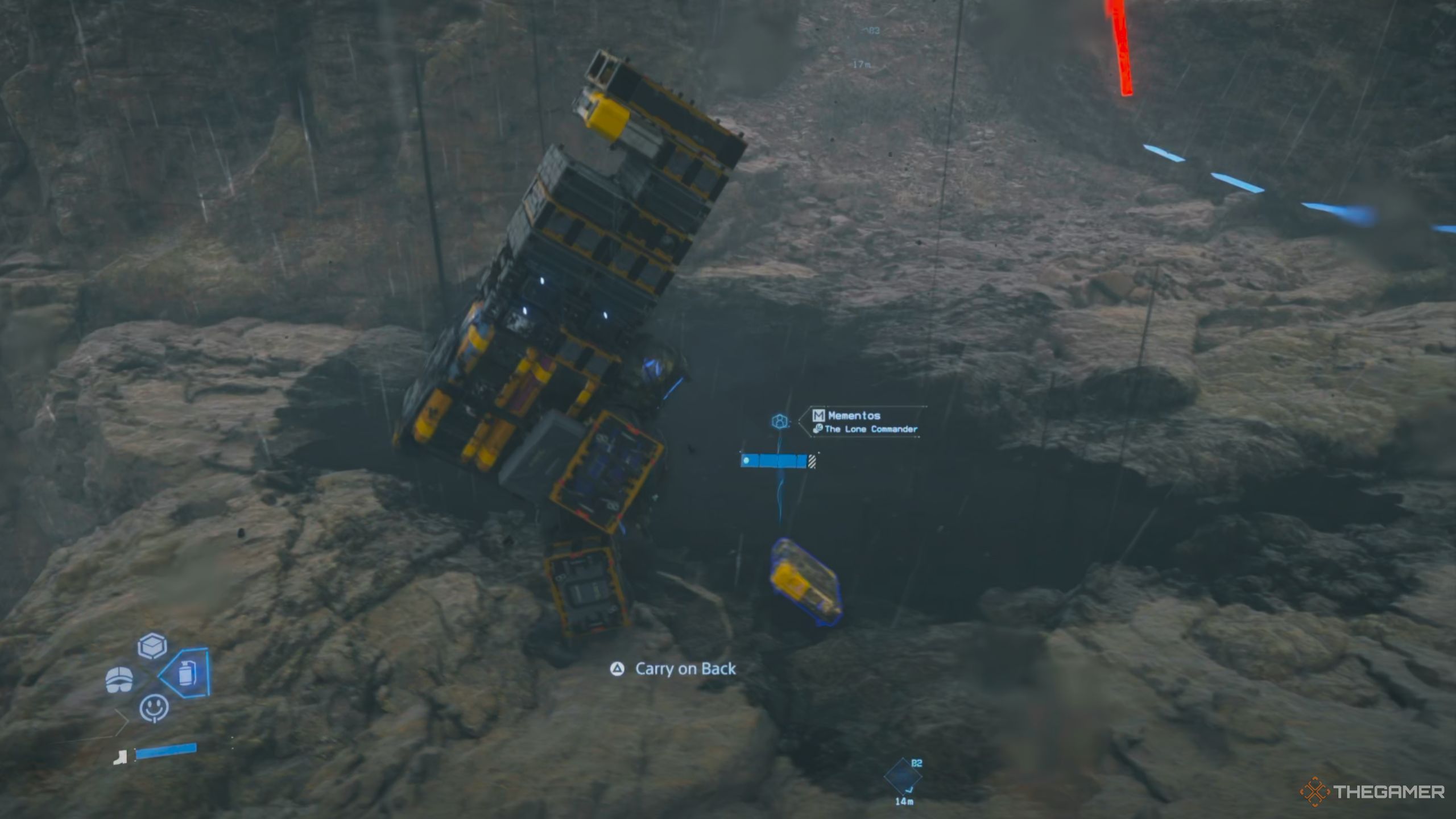 Death Stranding 2 On The Beach retrieving Mementos for Lone Comander.
