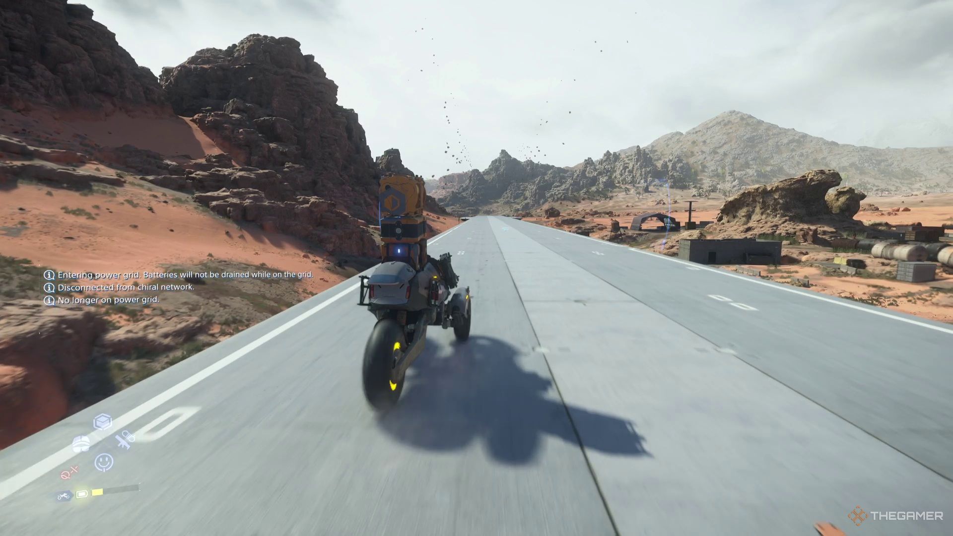 Расположение лагеря бандитов во время квеста музыканта в Death Stranding 2.
