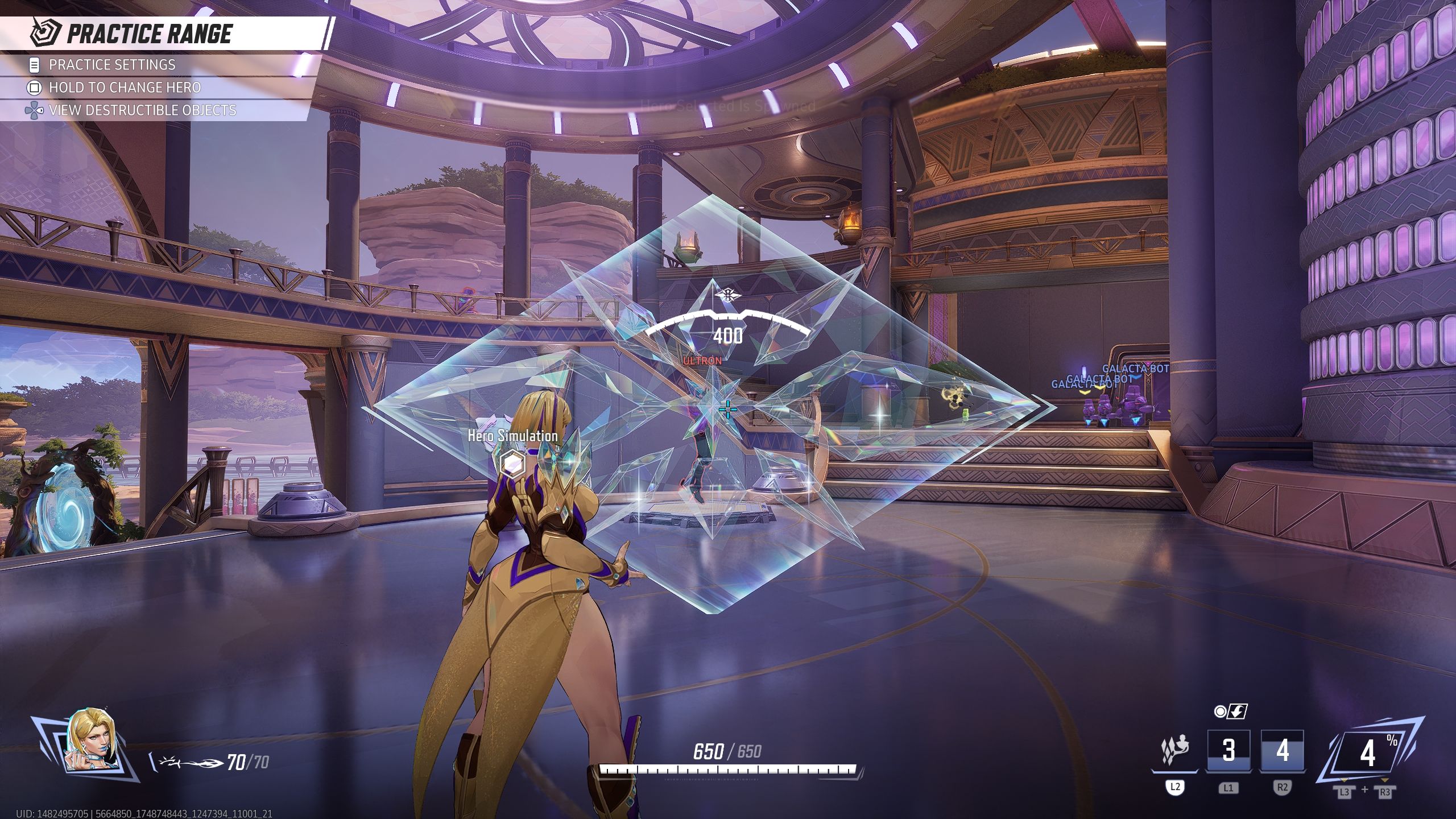 Emma is putting her sheild in front of Ultron - Marvel Rivals