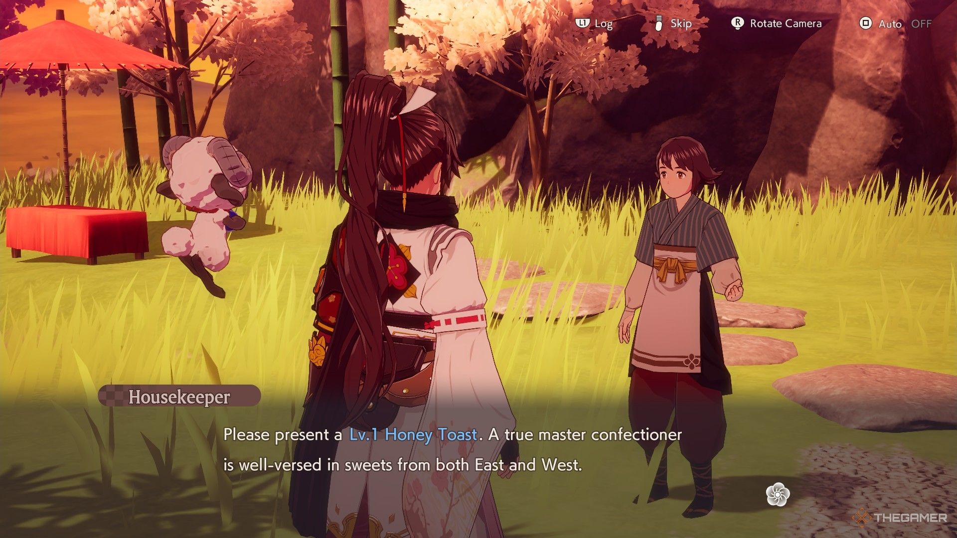Getting the request for Honey Toast from the Sage of Sweets in Rune Factory Guardians of Azuma.