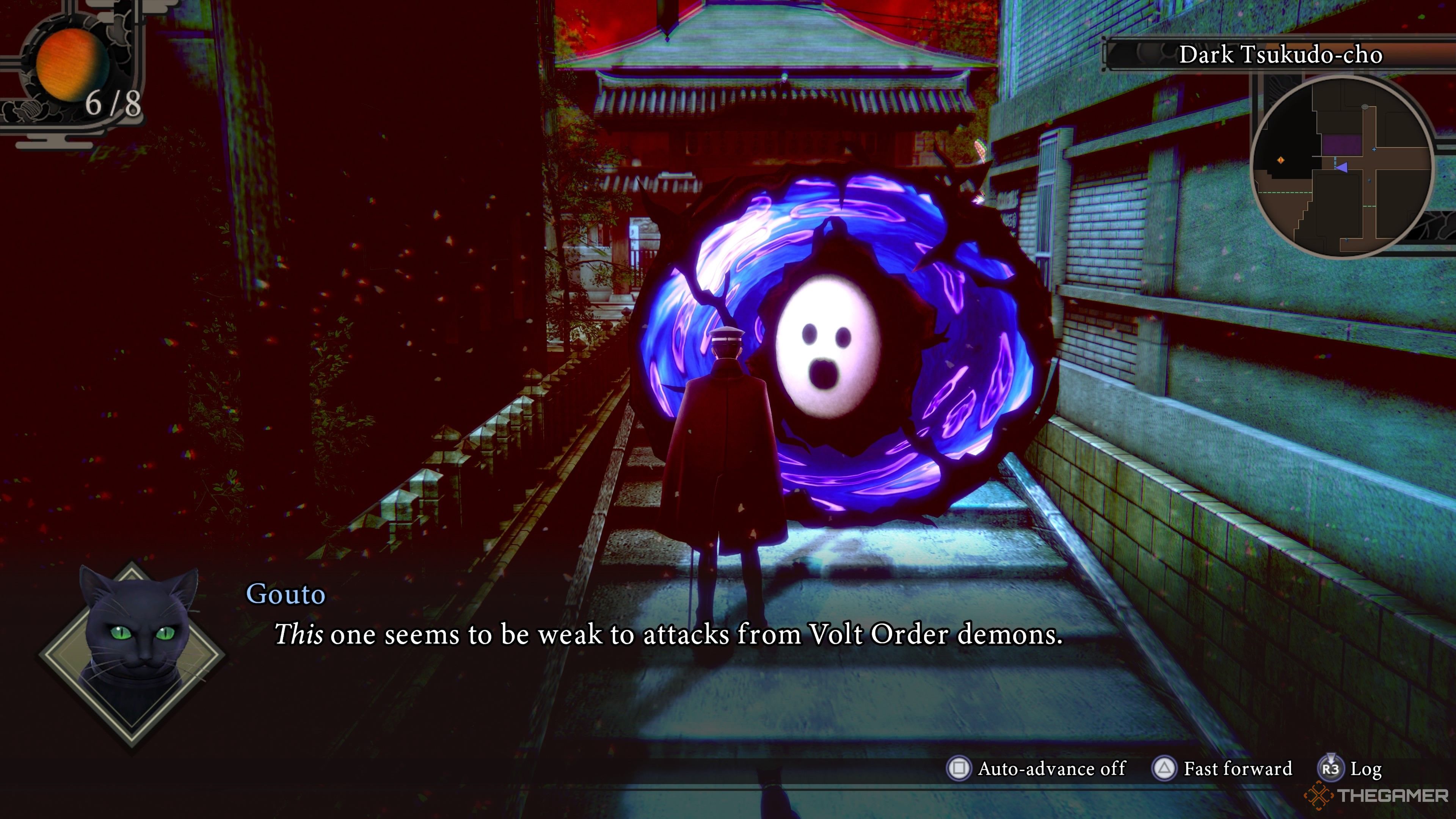 Gouto introducing Raidou to Volt Order demons in Raidou Remastered The Mystery of the Soulless Army.