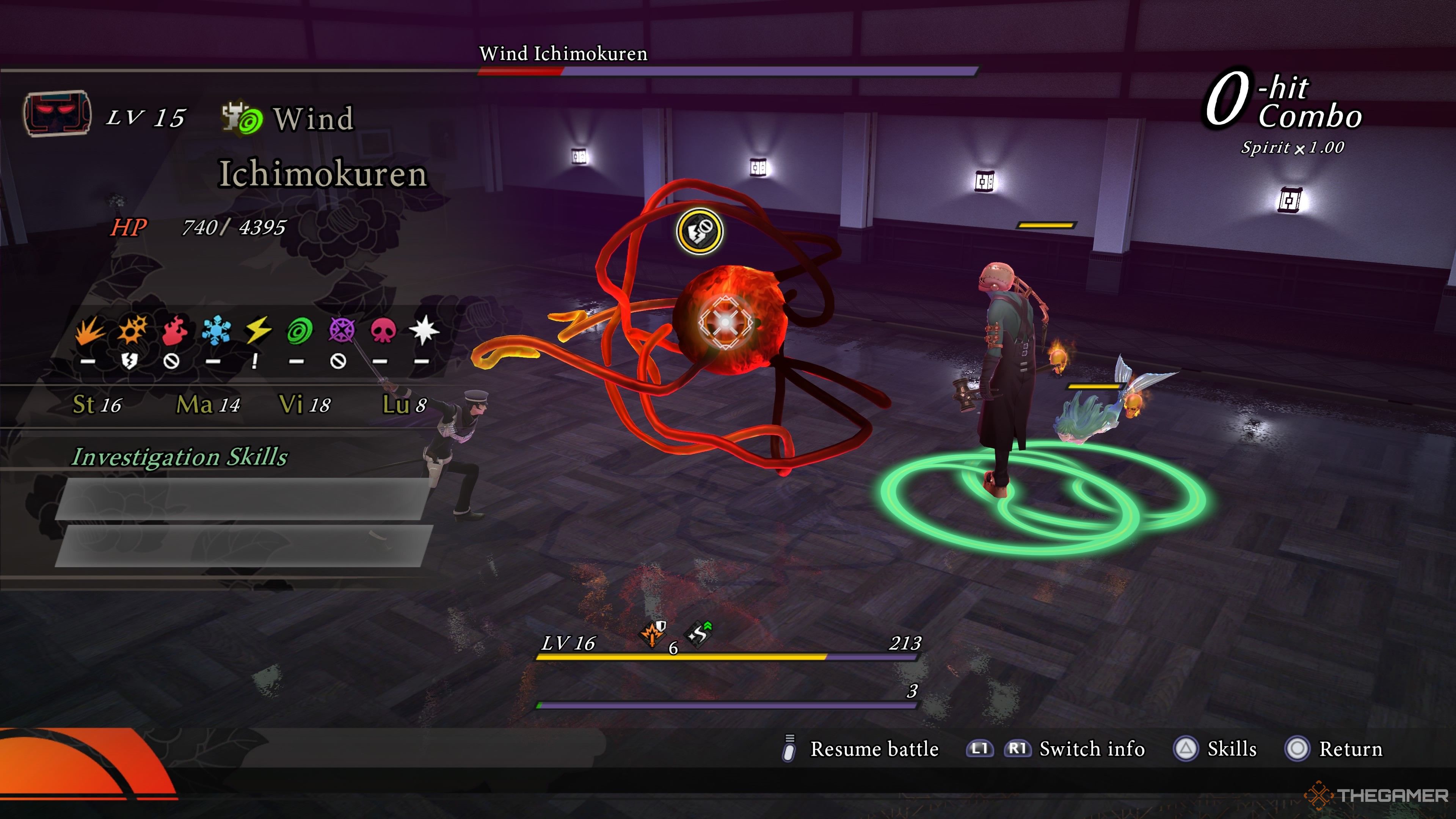 Ichimokuren affinities in Raidou Remastered The Mystery of the Soulless Army.-1