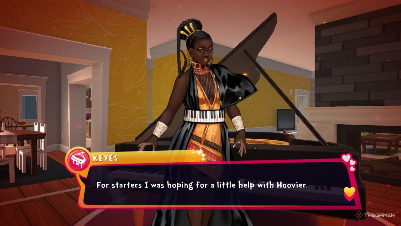 Keyes asking you to talk to Hoovier in Date Everything.