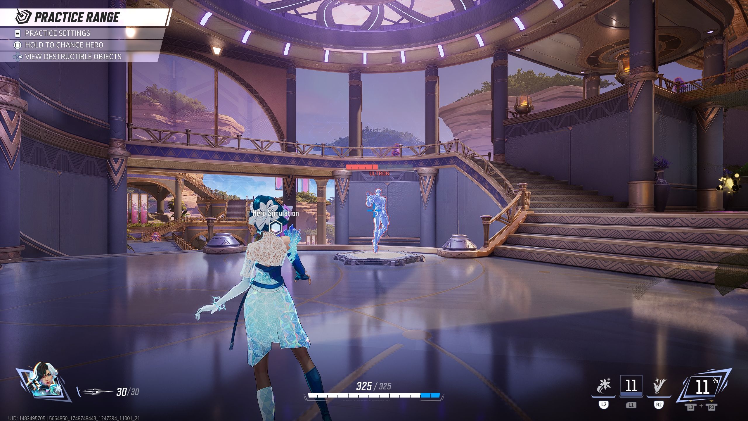 Luna just freezed Ultron - Marvel Rivals